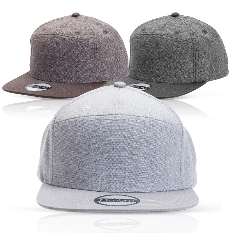 Max 7-Panel Flat-Visor Melange Cap