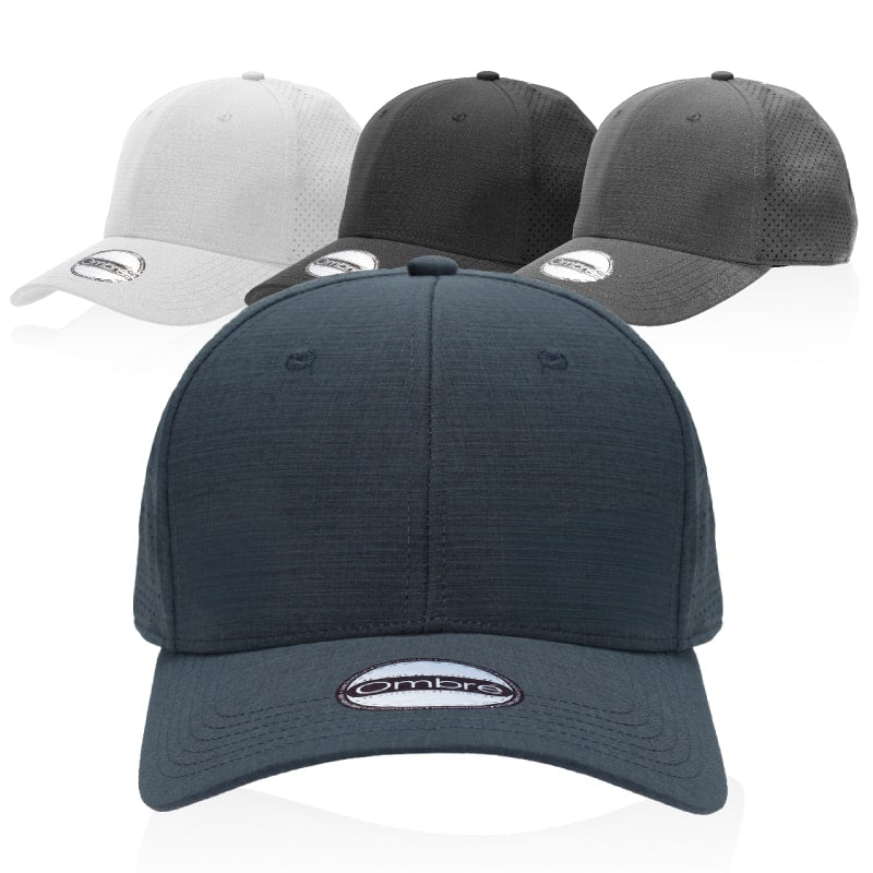 Scotty 6-Panel Microfiber Cap with Laser-Cut Mesh Vents