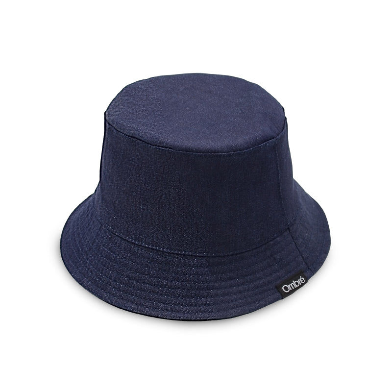 Lucas Two-Layer Denim & Cotton Bucket Hat