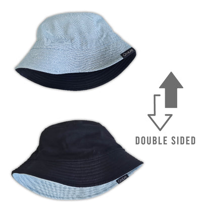 Lucas Two-Layer Denim & Cotton Bucket Hat