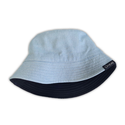 Lucas Two-Layer Denim & Cotton Bucket Hat