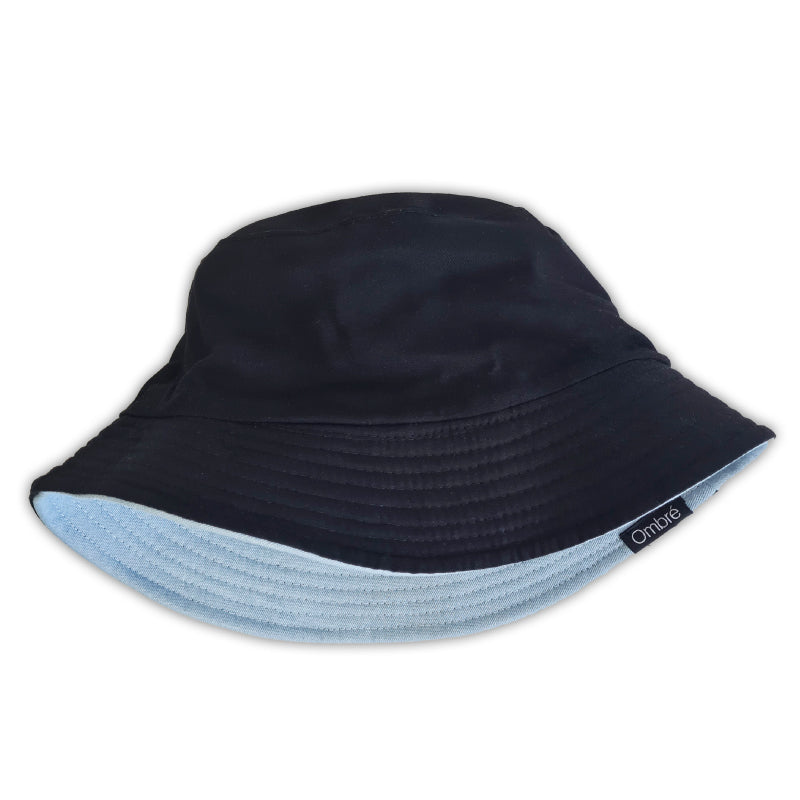 Lucas Two-Layer Denim & Cotton Bucket Hat