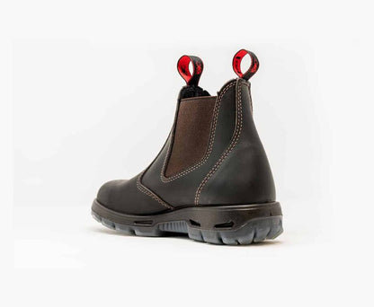 Safety Boot – Dark Brown Leather