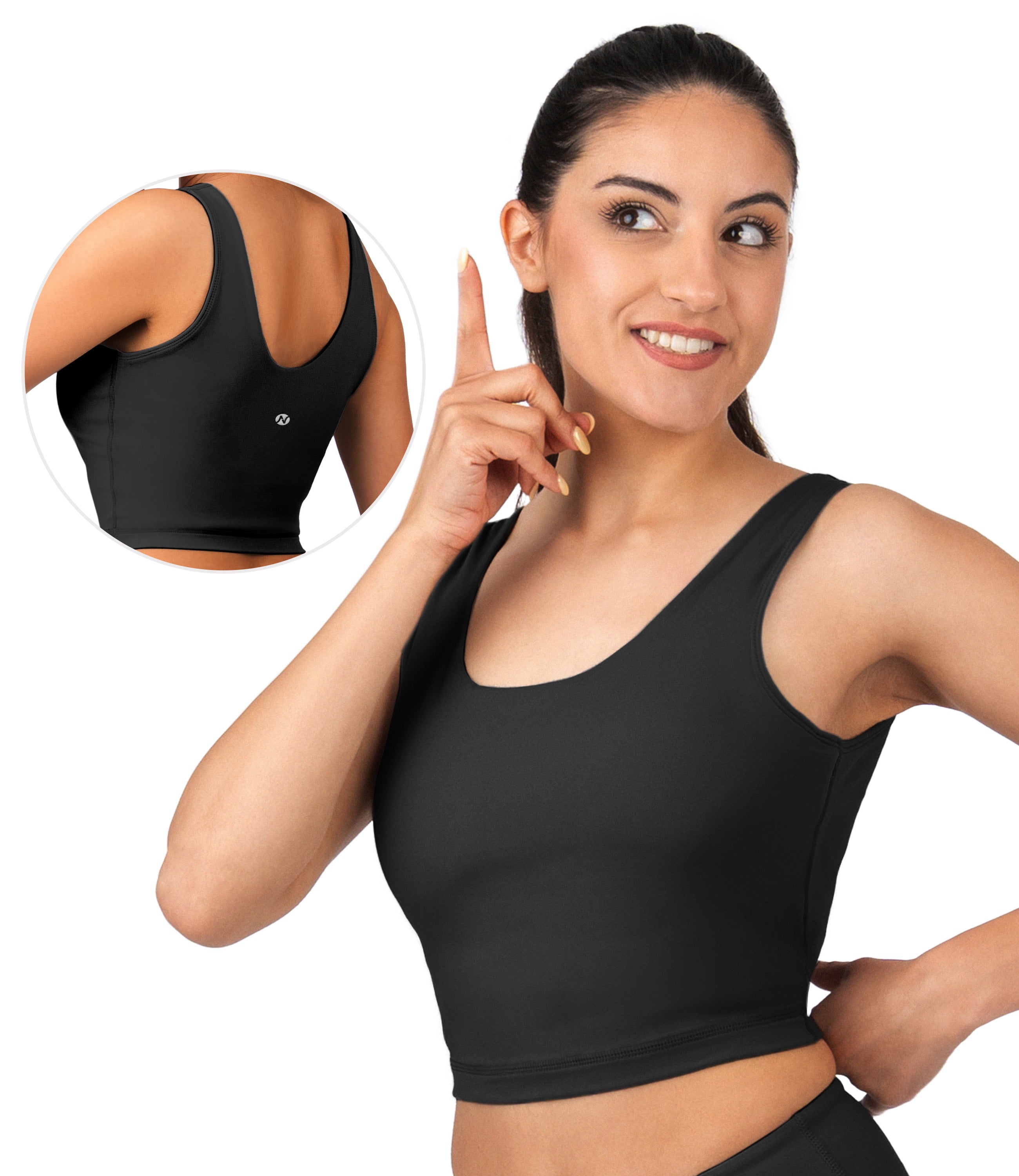 NirLUX™ U Back Sports Bra Longline Tank Top for Women