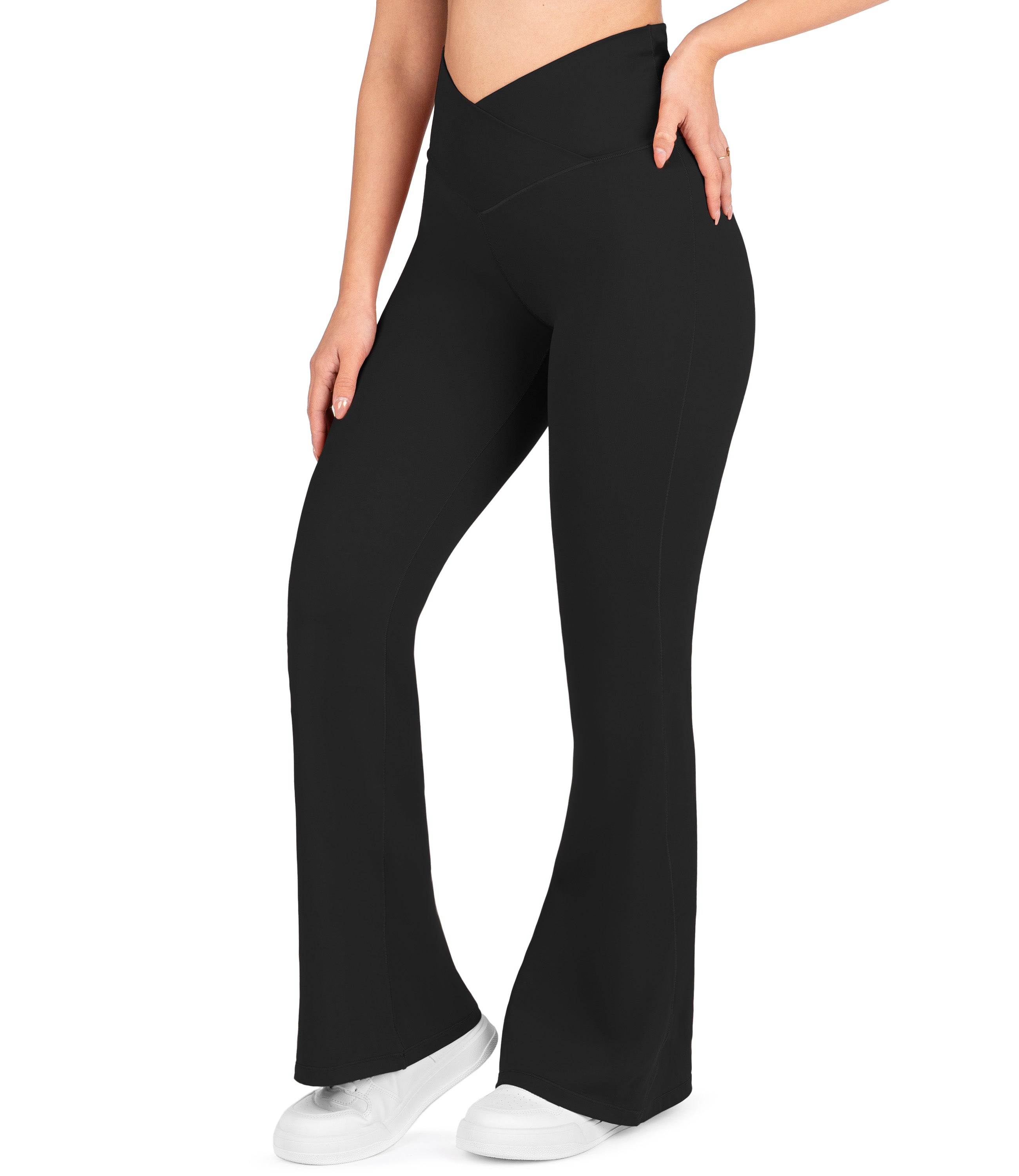 NirLUX Crossover Flare Yoga Pants