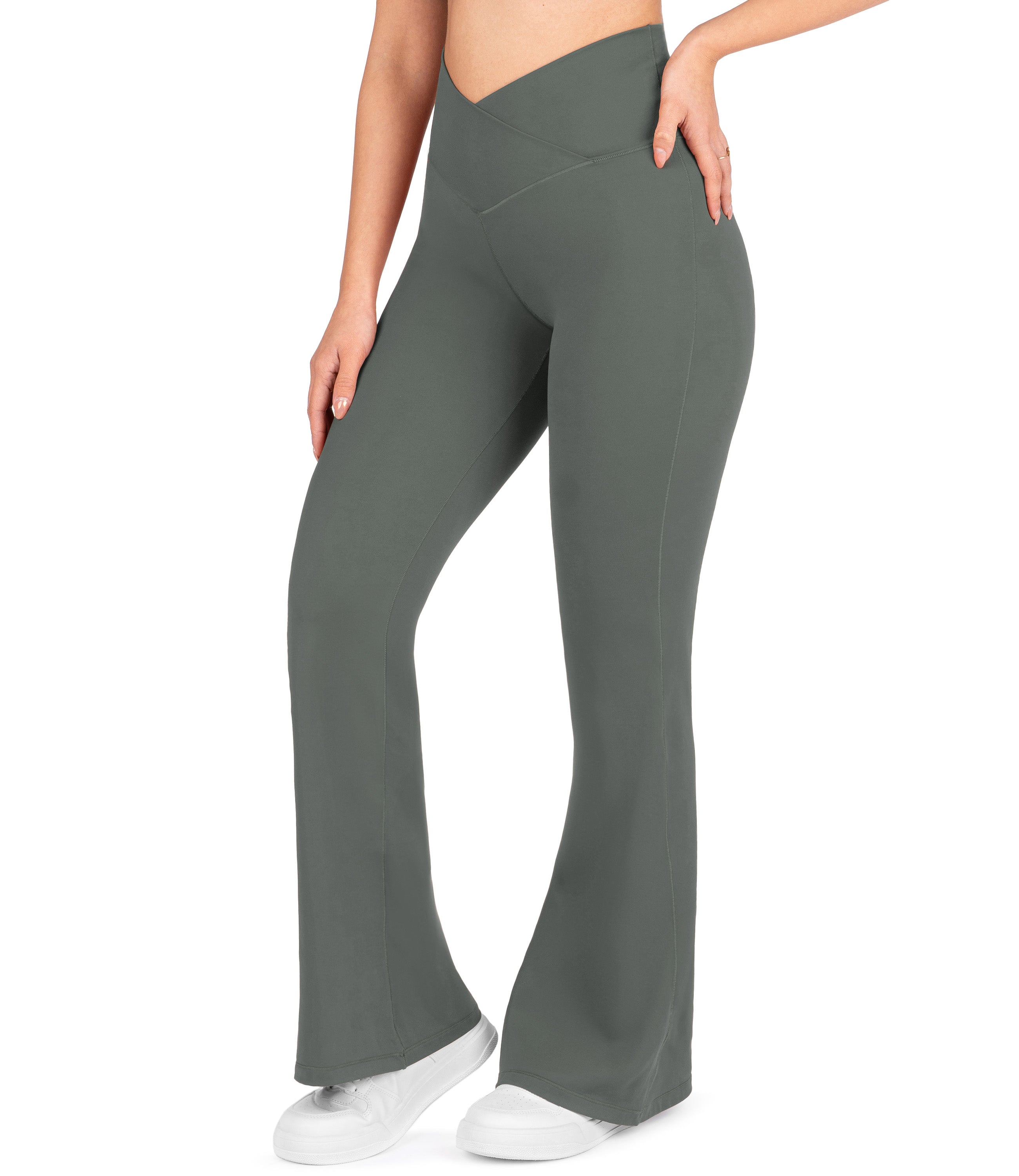 NirLUX Crossover Flare Yoga Pants