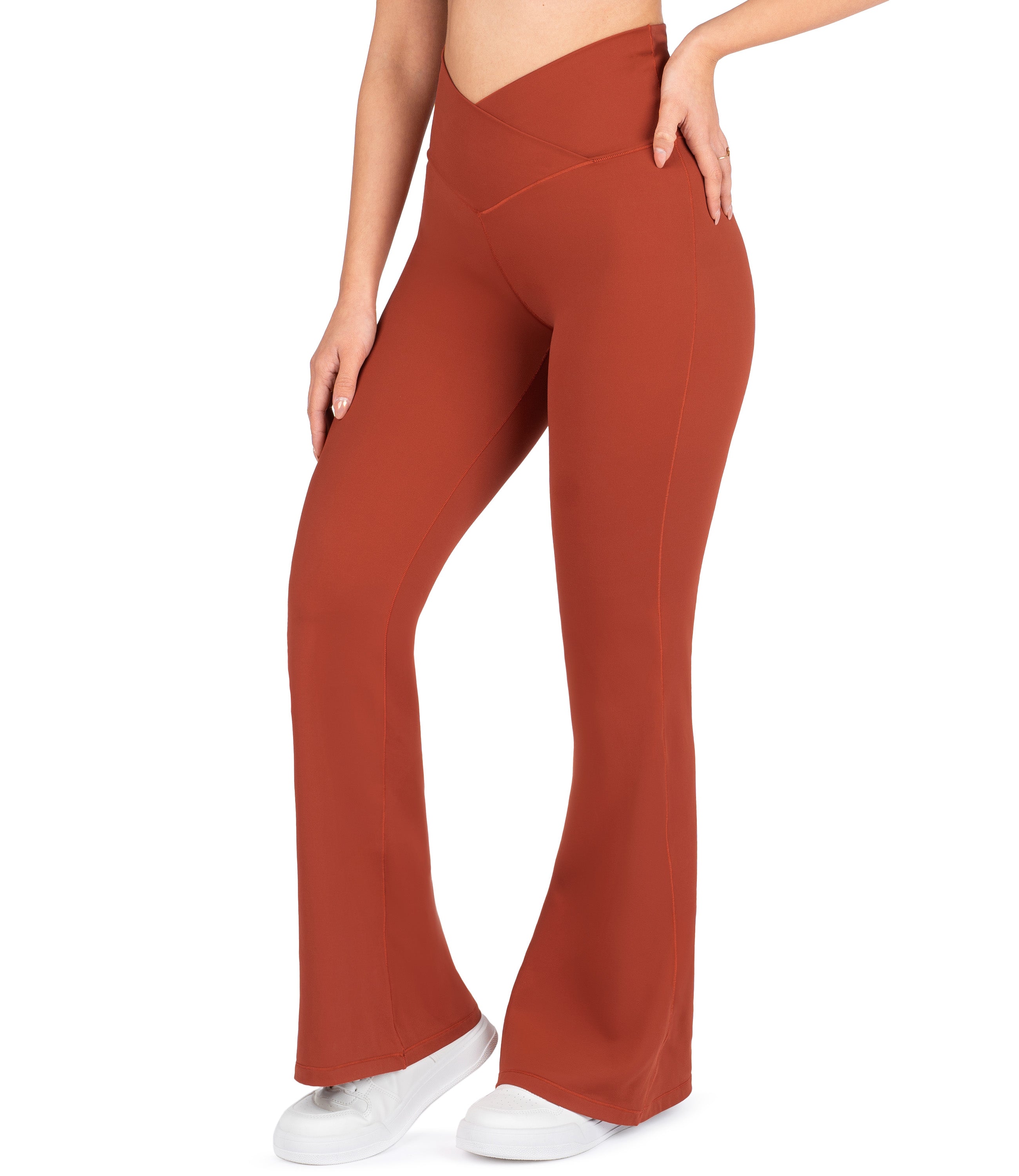 NirLUX Crossover Flare Yoga Pants