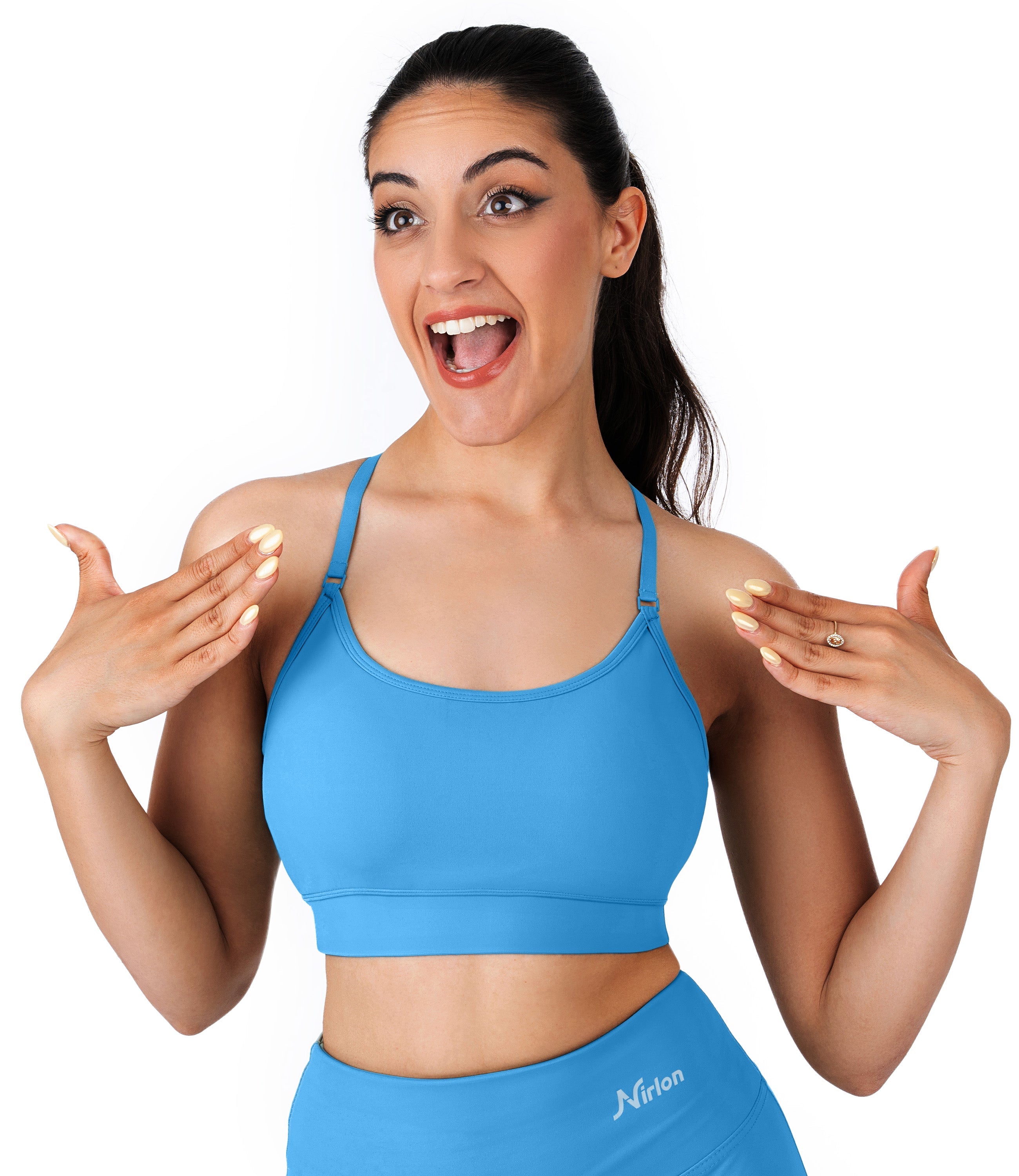 NirLUX™ Y Back Sports Bra for Women with Adjustable Straps