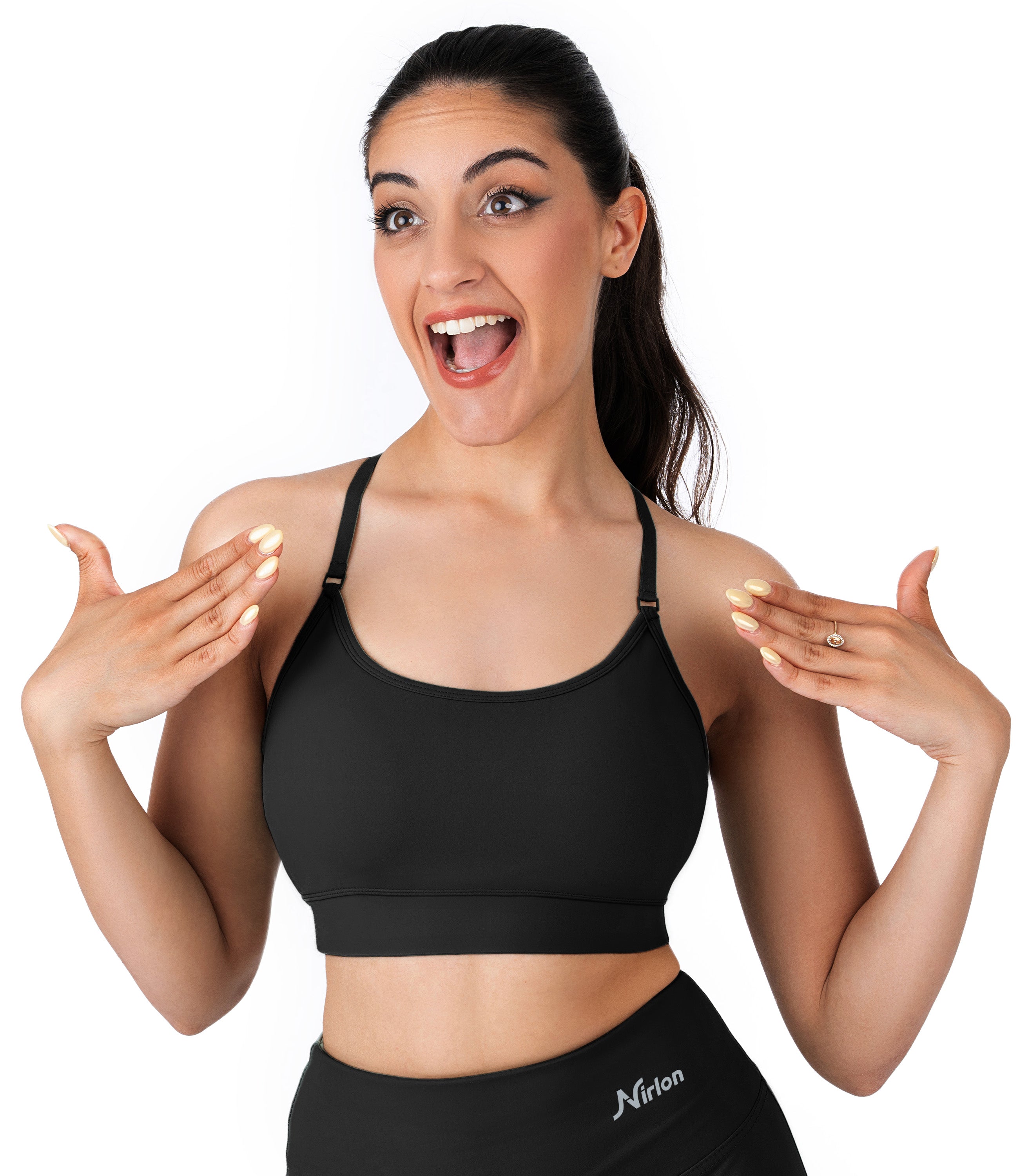 NirLUX™ Y Back Sports Bra for Women with Adjustable Straps