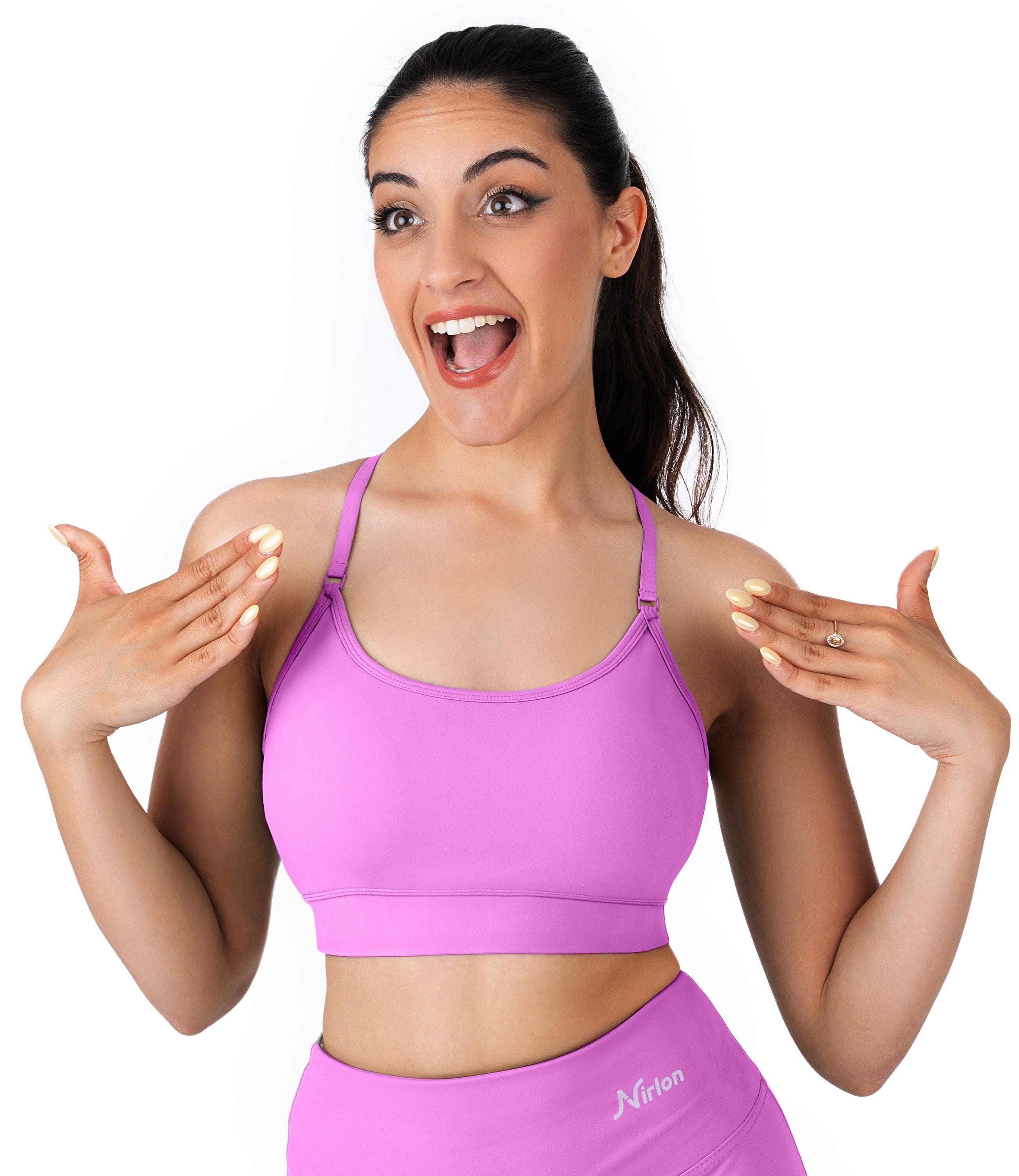 NirLUX™ Y Back Sports Bra for Women with Adjustable Straps