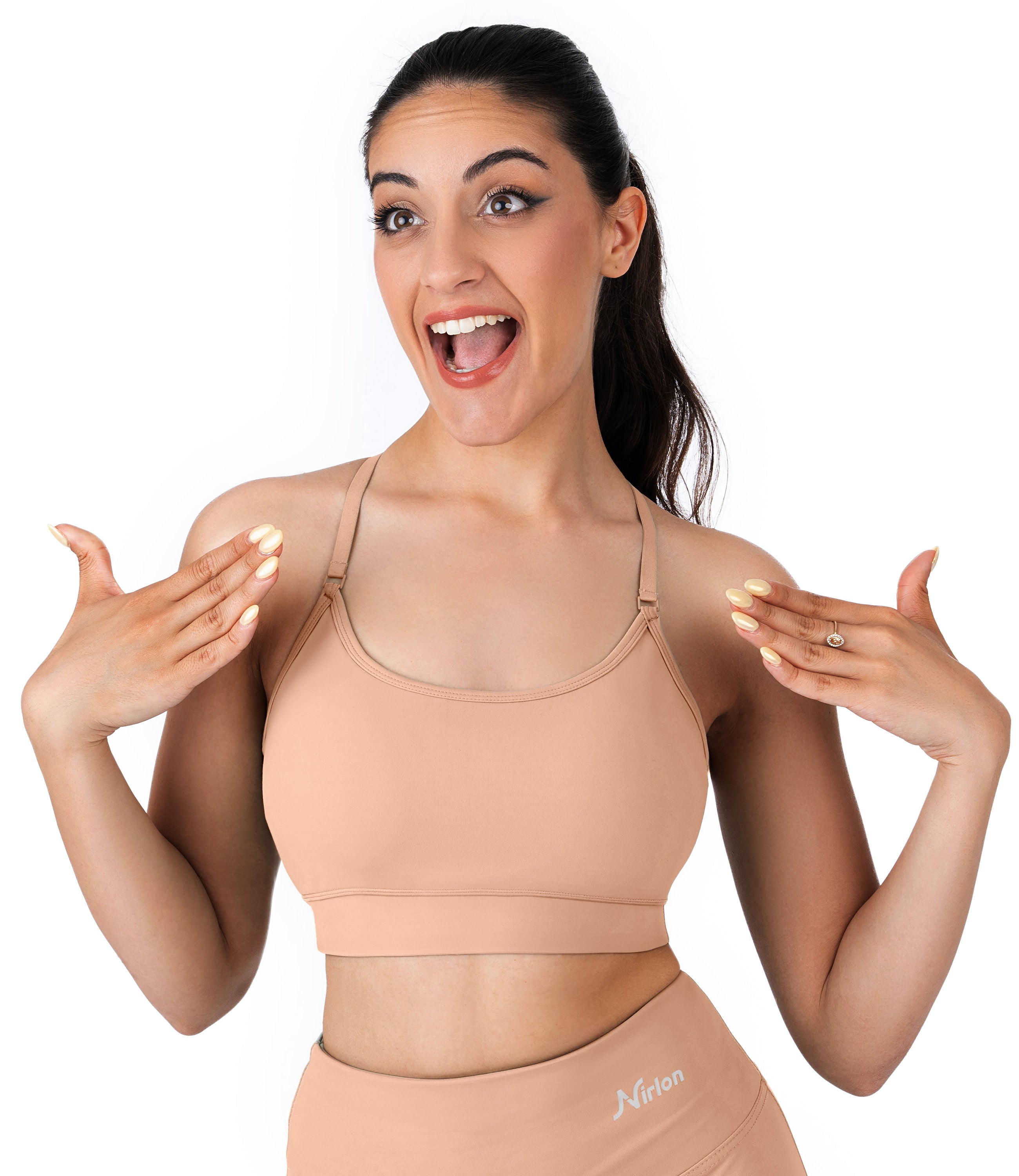NirLUX™ Y Back Sports Bra for Women with Adjustable Straps
