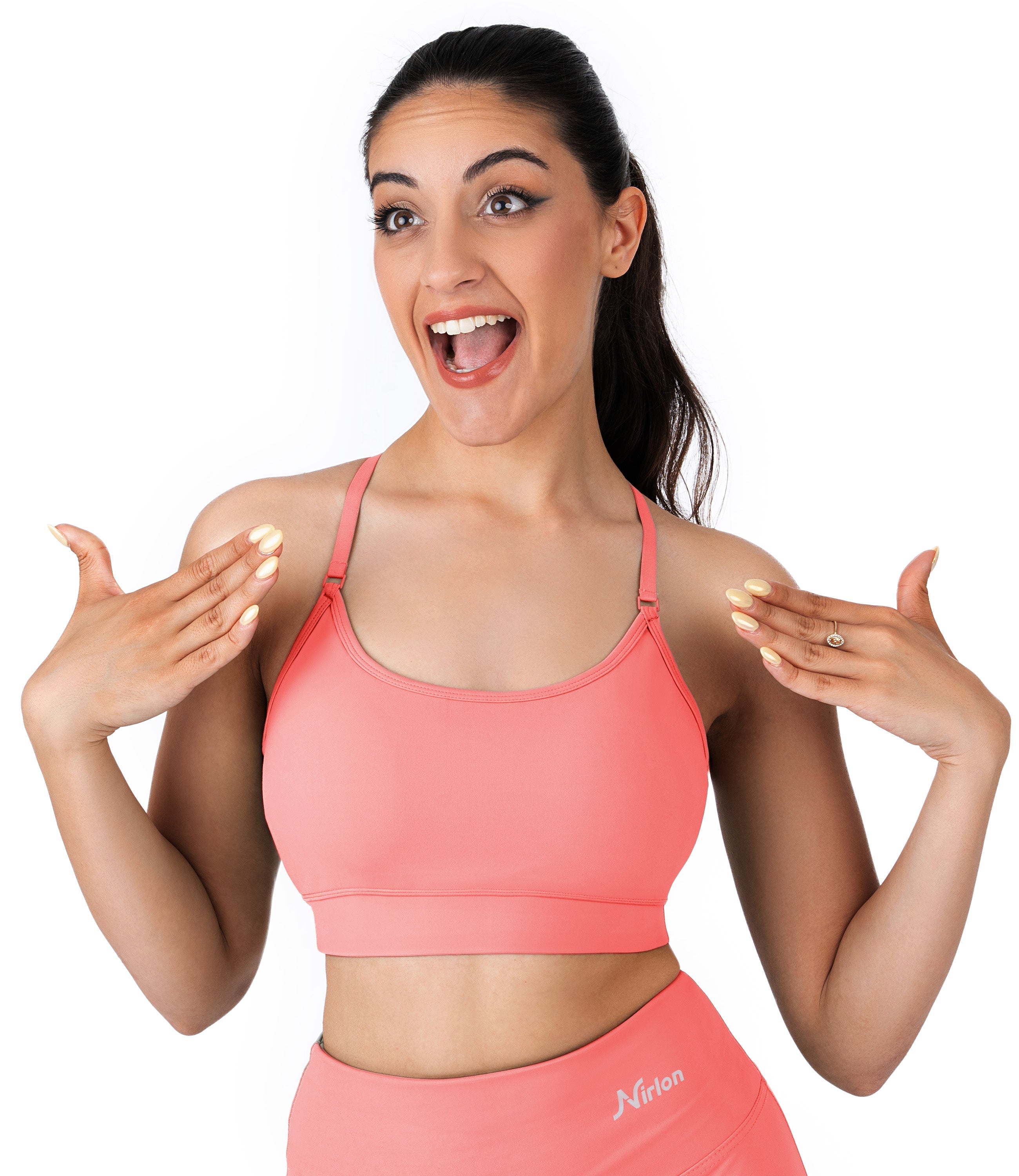 NirLUX™ Y Back Sports Bra for Women with Adjustable Straps