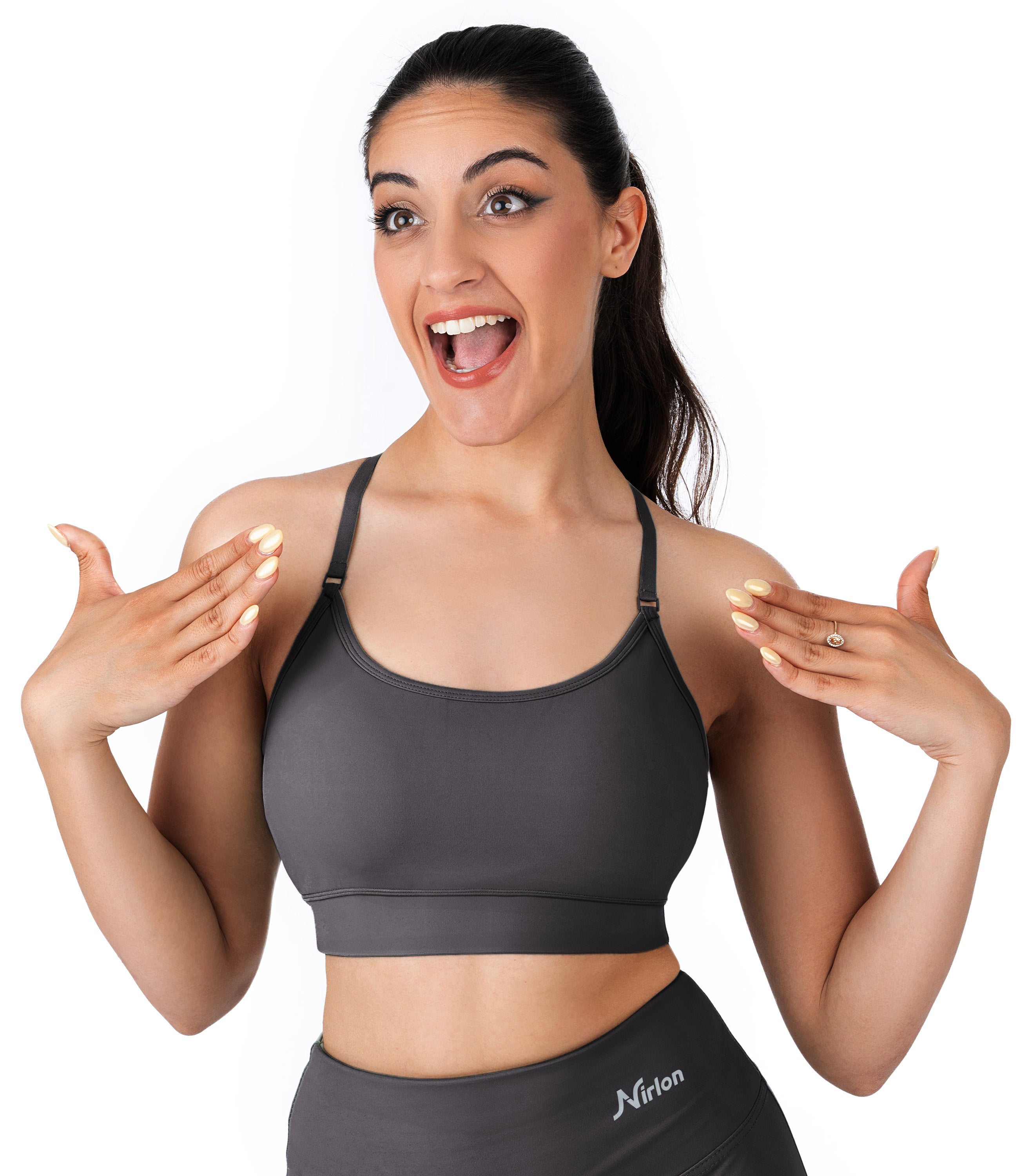 NirLUX™ Y Back Sports Bra for Women with Adjustable Straps