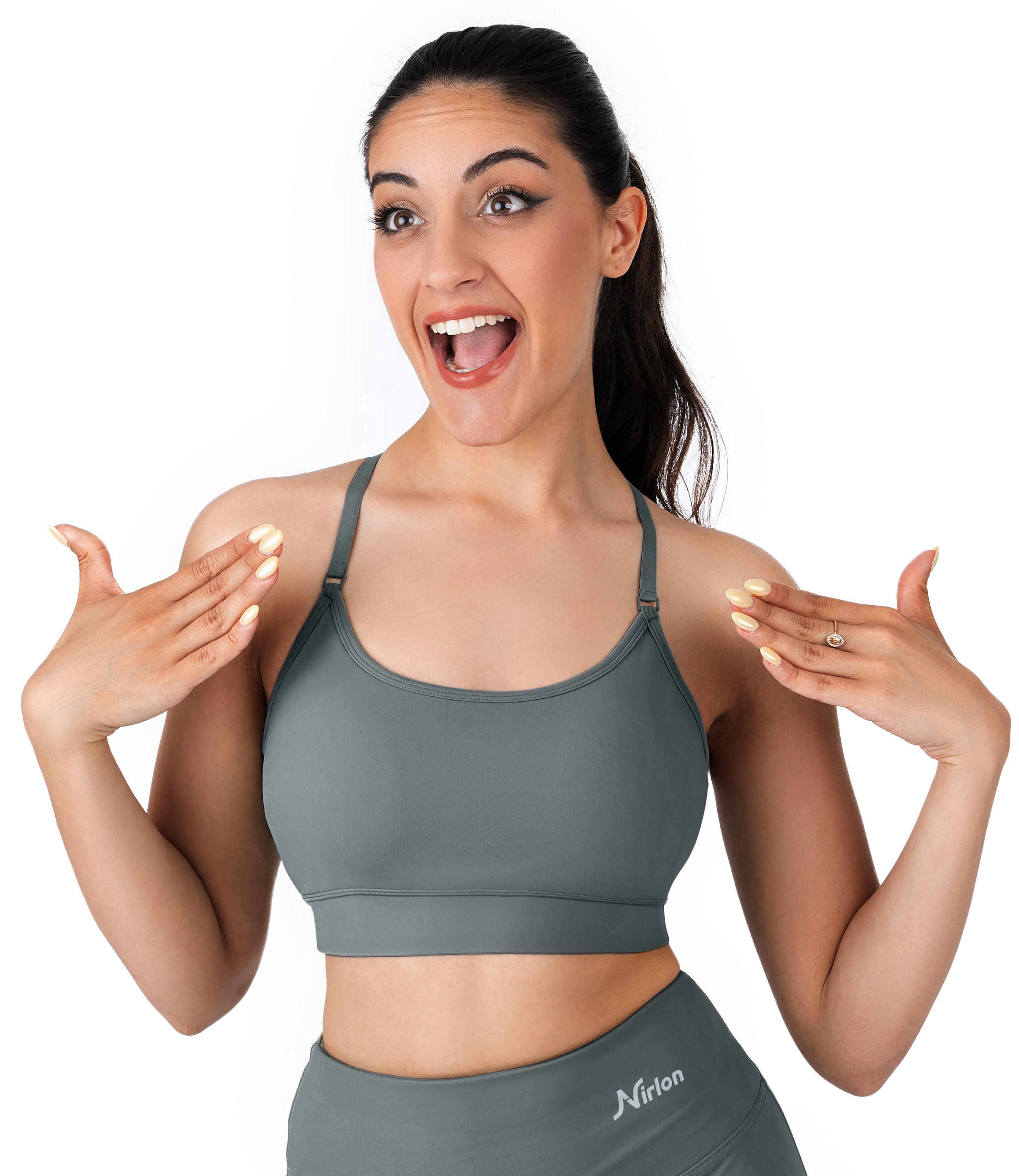 NirLUX™ Y Back Sports Bra for Women with Adjustable Straps