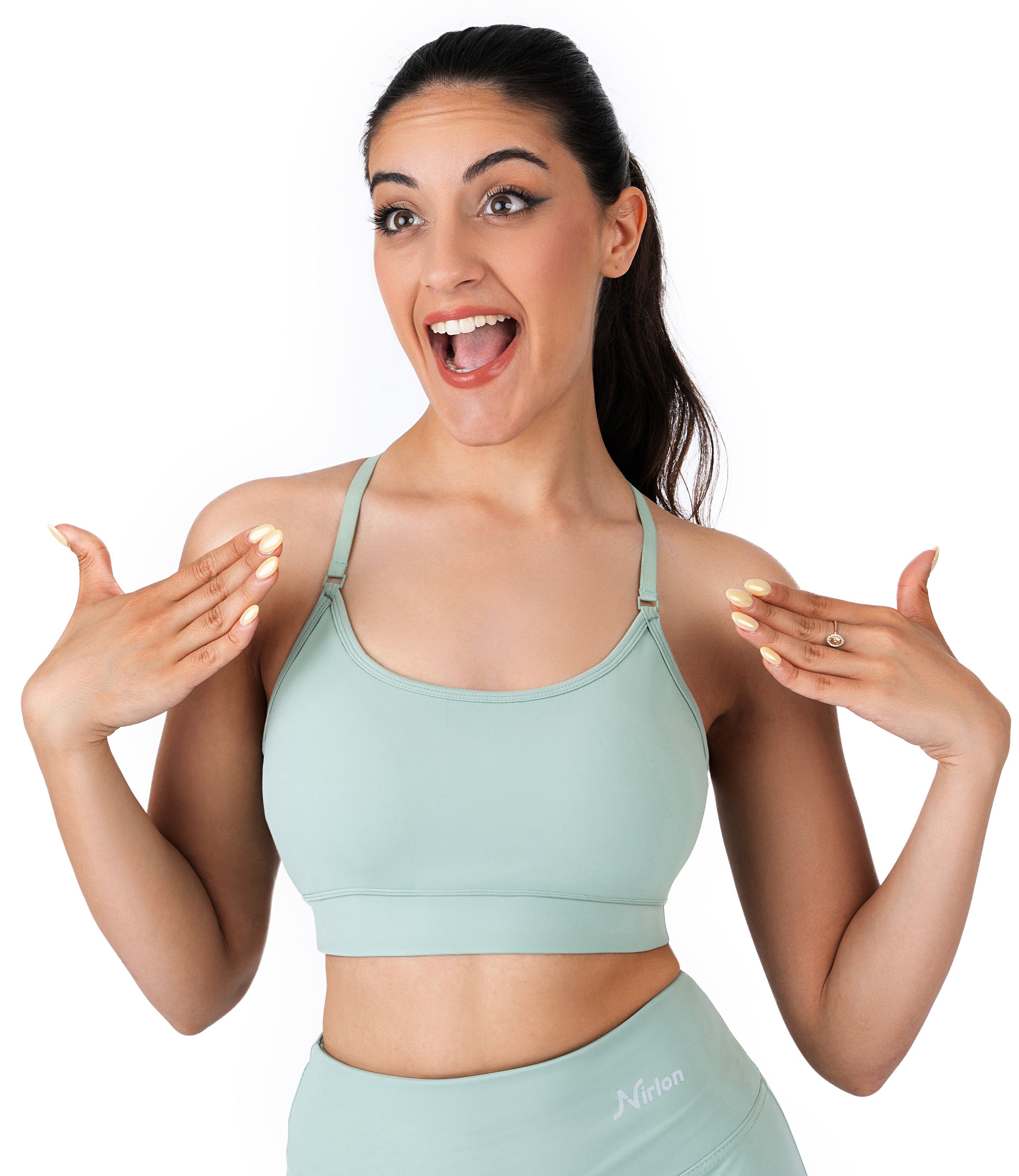 NirLUX™ Y Back Sports Bra for Women with Adjustable Straps