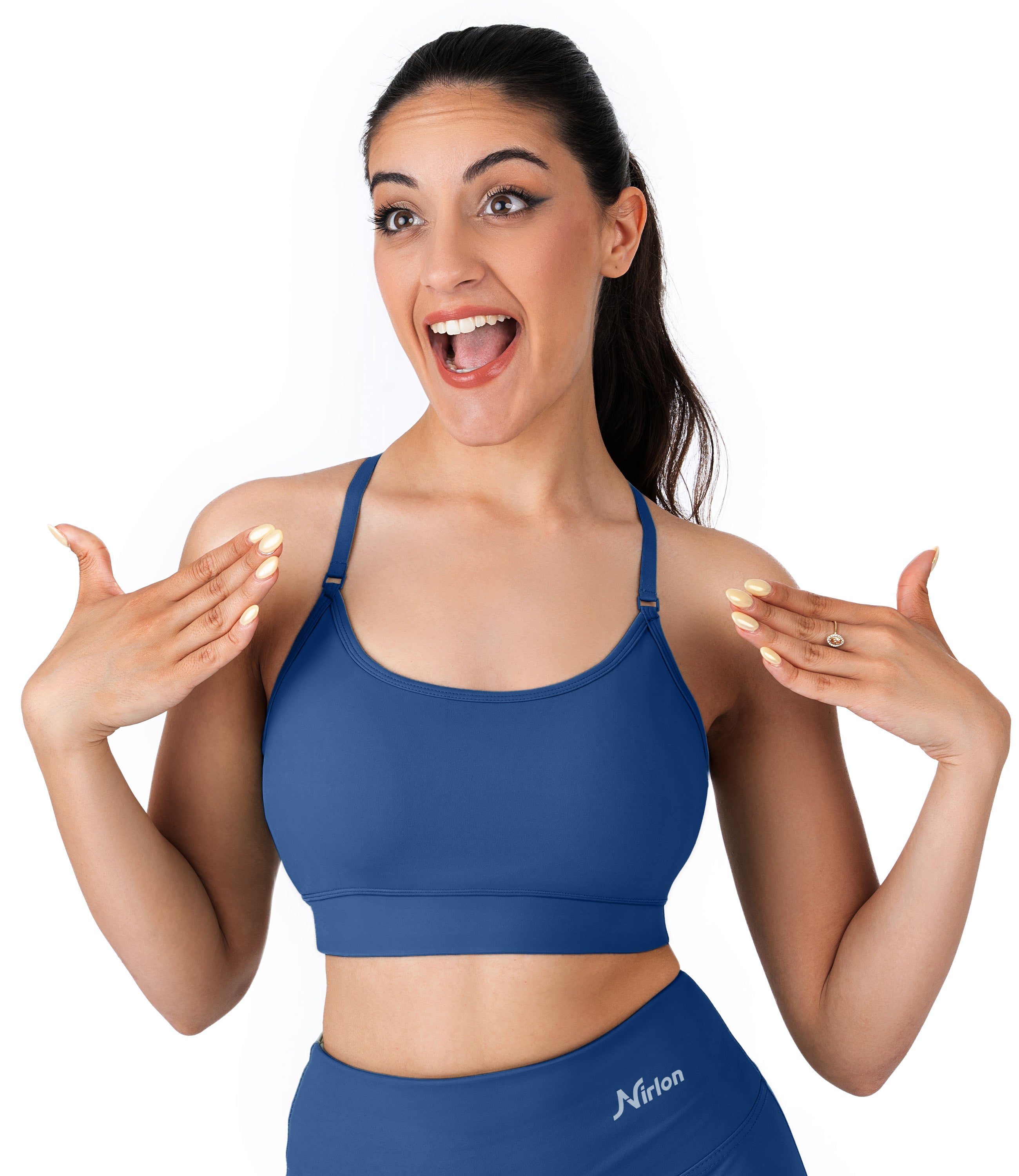 NirLUX™ Y Back Sports Bra for Women with Adjustable Straps