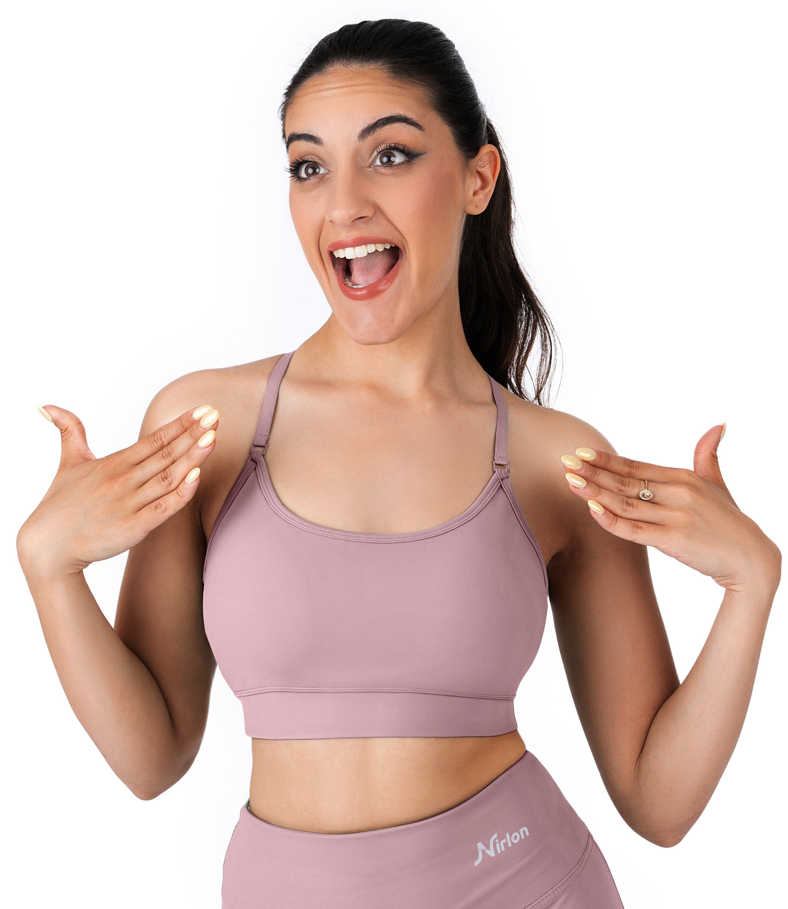 NirLUX™ Y Back Sports Bra for Women with Adjustable Straps