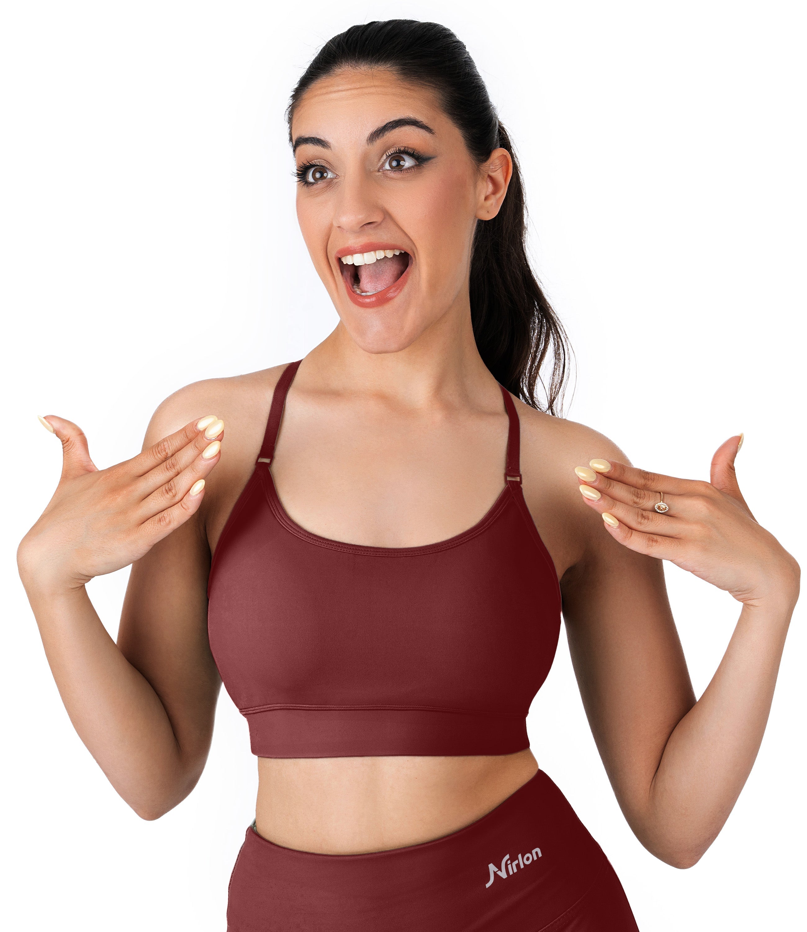 NirLUX™ Y Back Sports Bra for Women with Adjustable Straps
