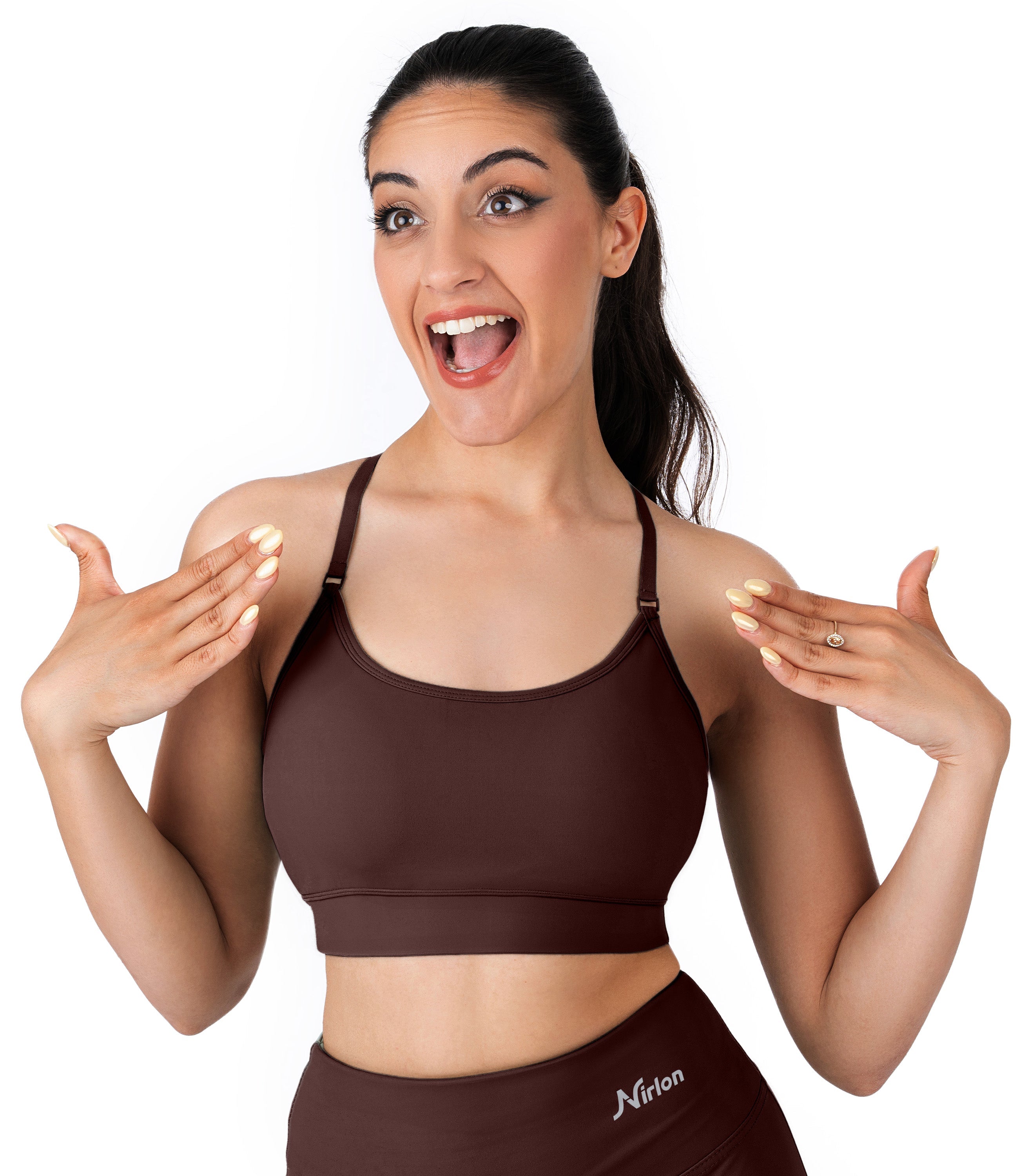 NirLUX™ Y Back Sports Bra for Women with Adjustable Straps