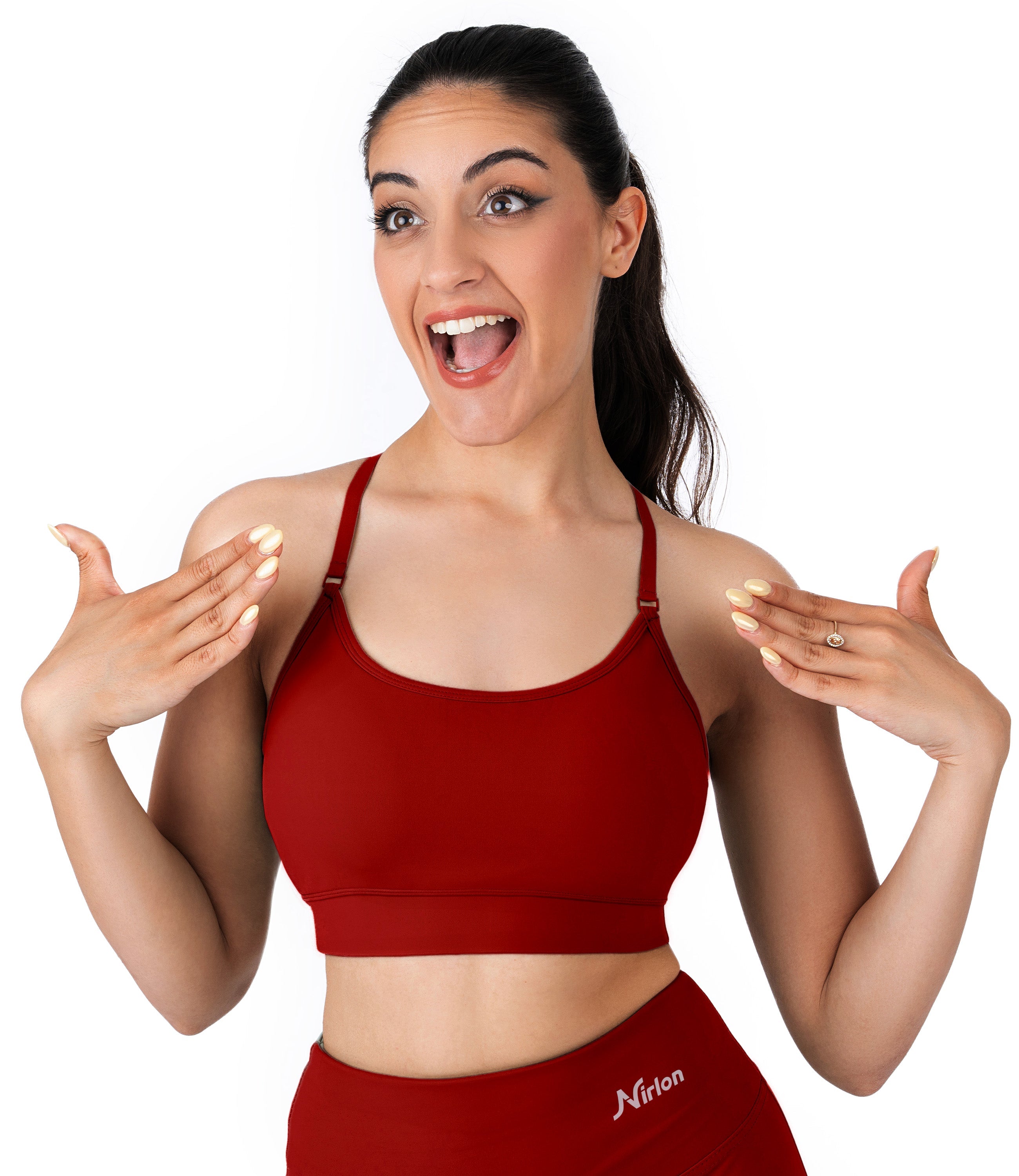 NirLUX™ Y Back Sports Bra for Women with Adjustable Straps