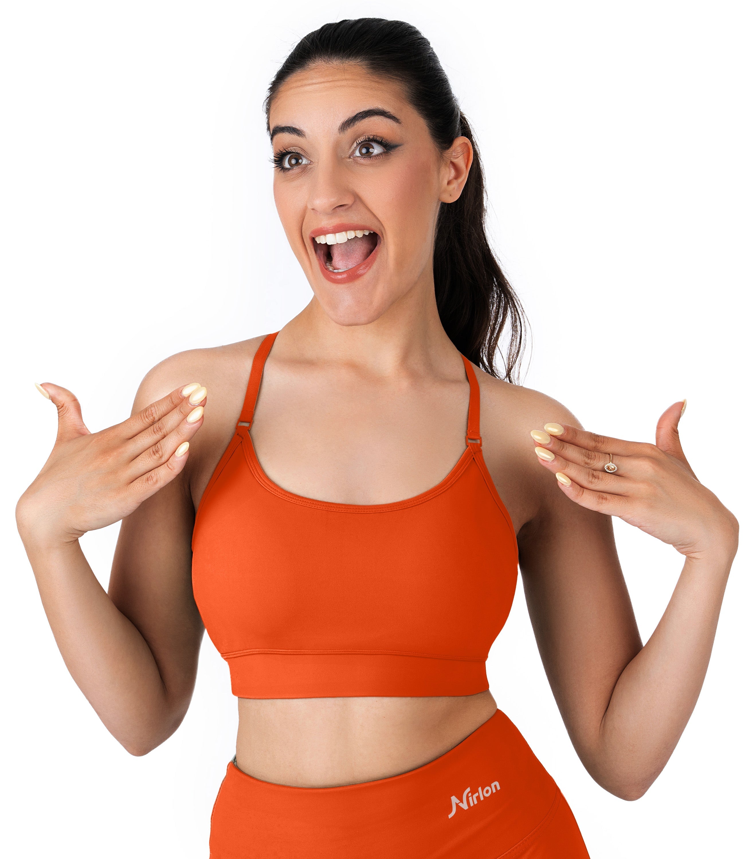 NirLUX™ Y Back Sports Bra for Women with Adjustable Straps