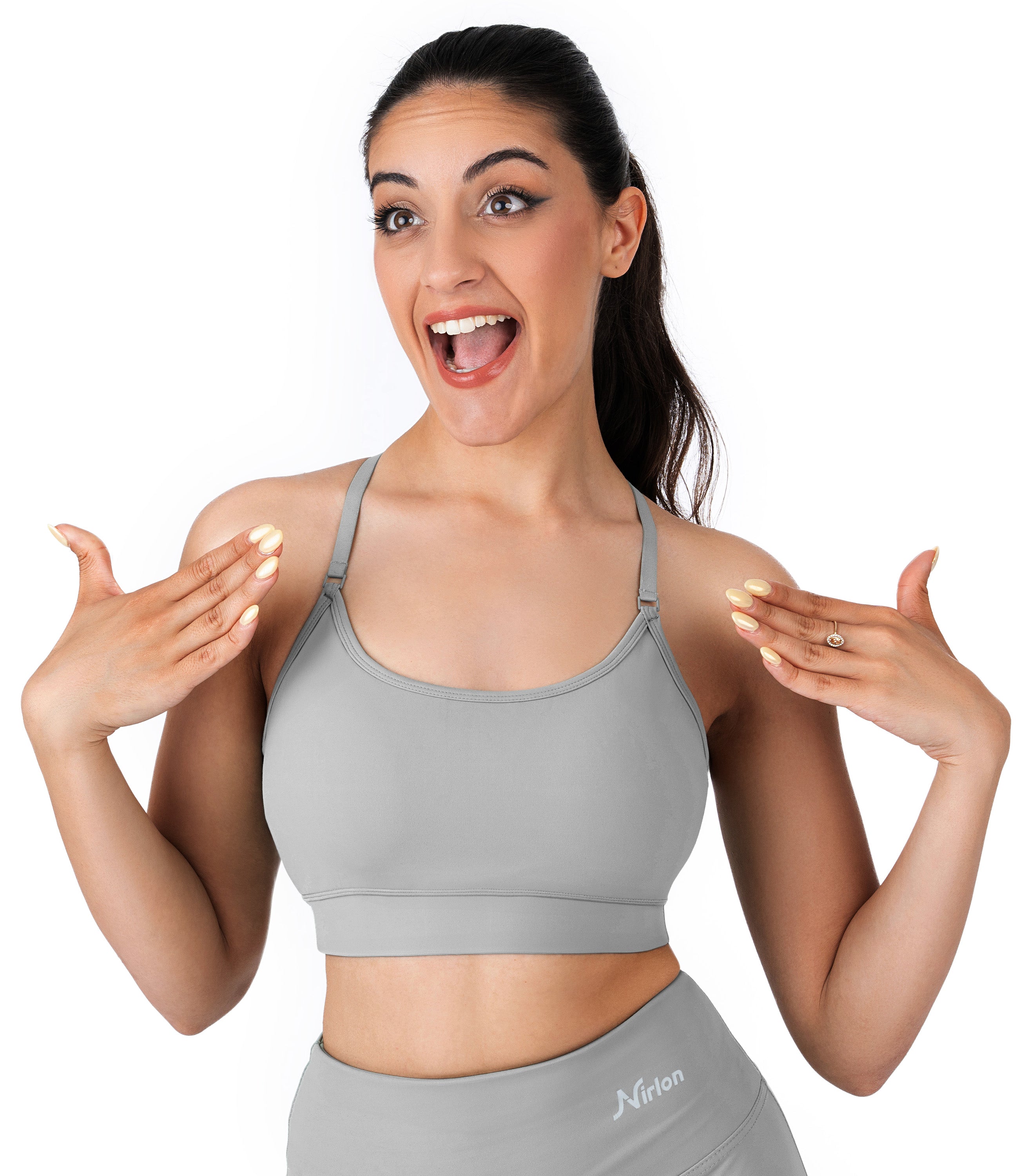 NirLUX™ Y Back Sports Bra for Women with Adjustable Straps