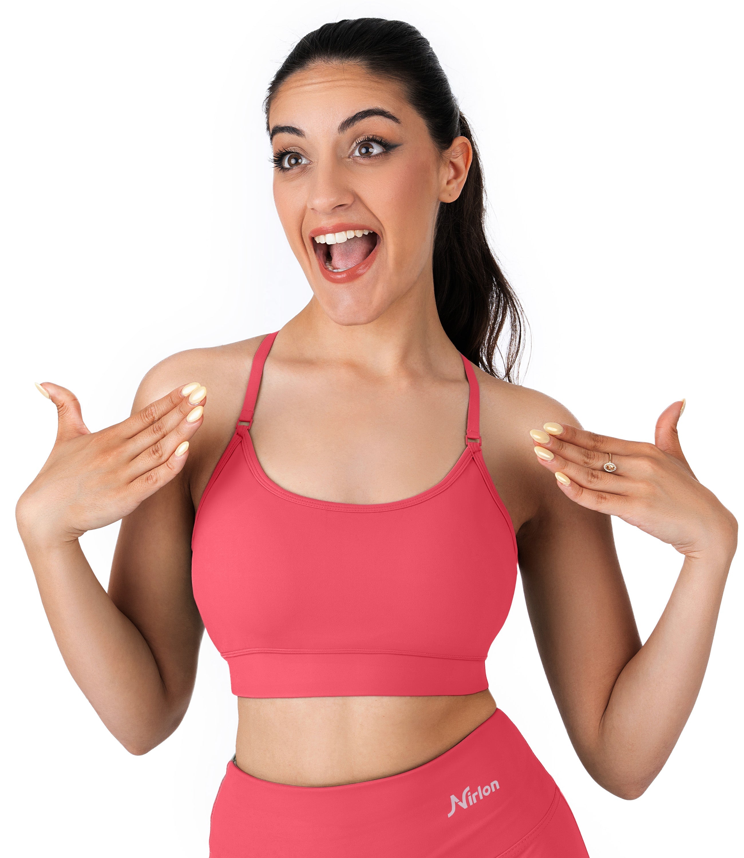 NirLUX™ Y Back Sports Bra for Women with Adjustable Straps