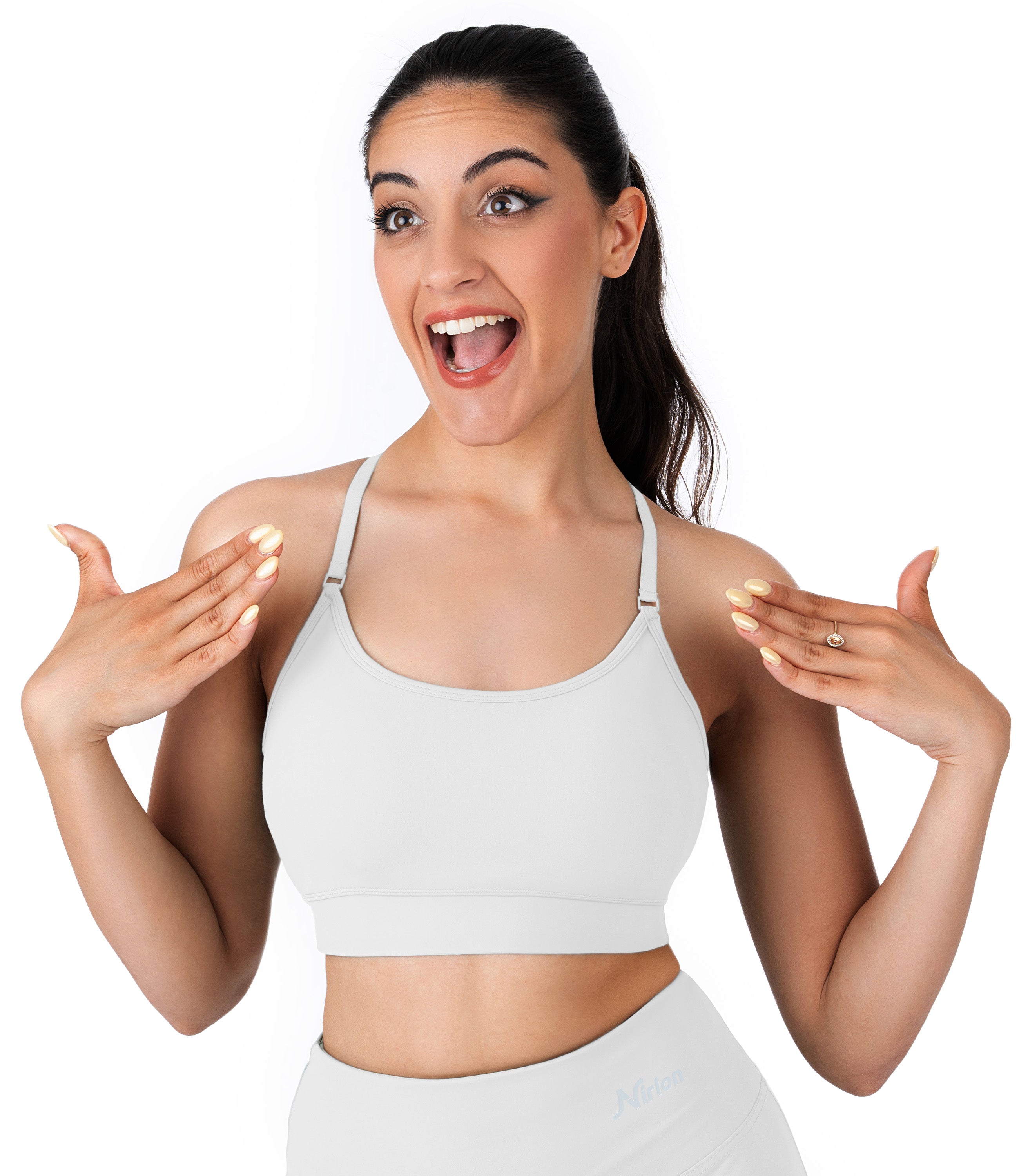 NirLUX™ Y Back Sports Bra for Women with Adjustable Straps