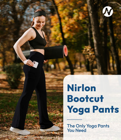 CottoNIR™ High Waist Bootcut Leggings with Pockets for Women