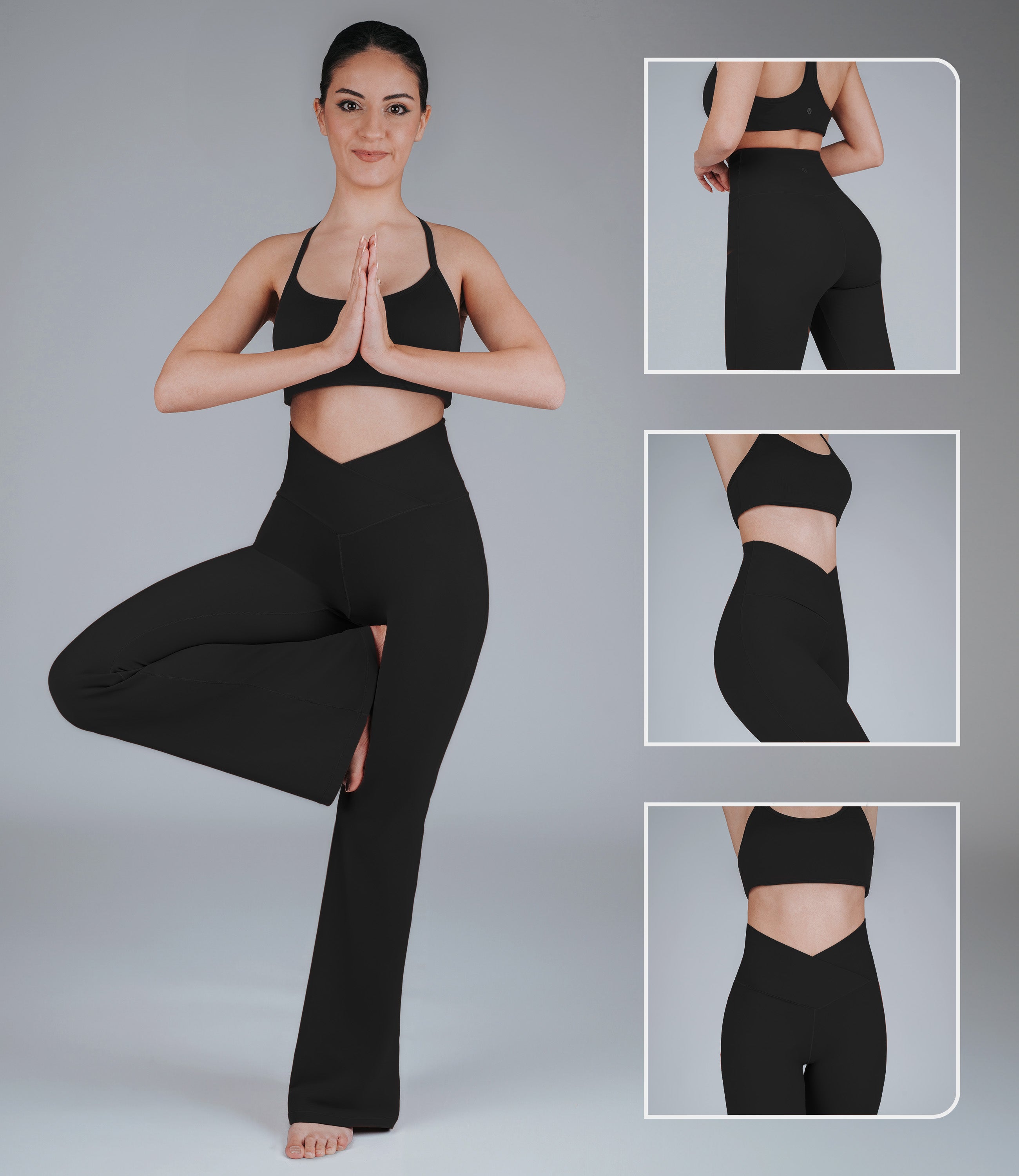 NirLUX Crossover Flare Yoga Pants