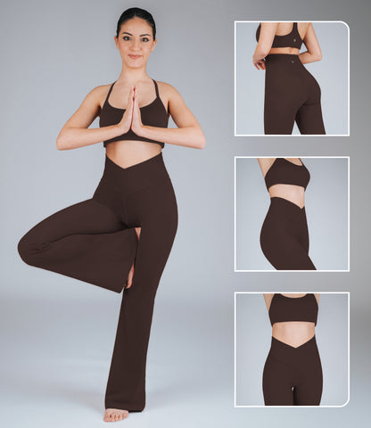 NirLUX Crossover Flare Yoga Pants 30" Inseam