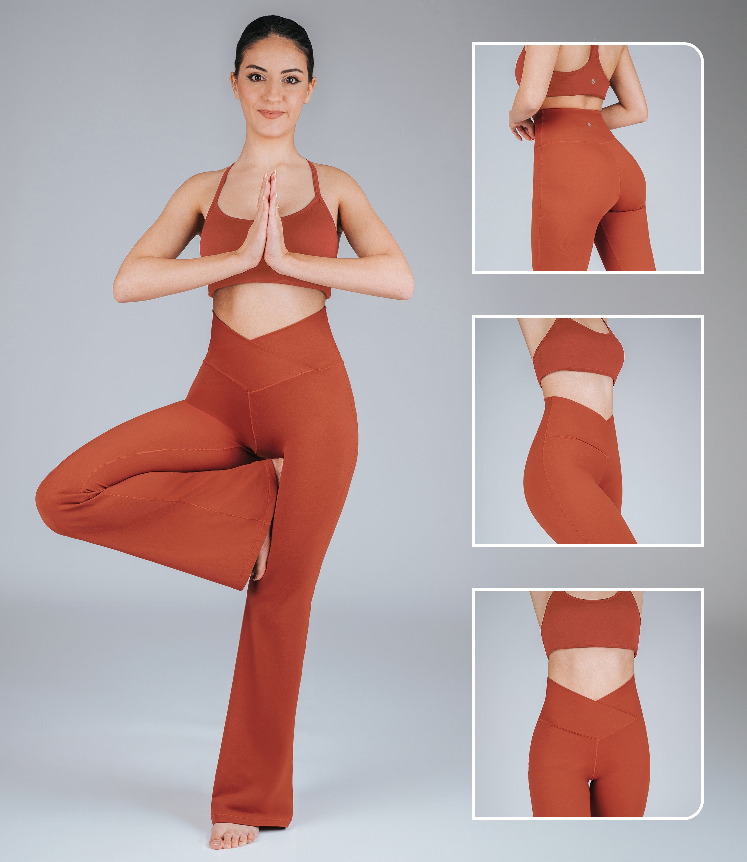 NirLUX Crossover Flare Yoga Pants
