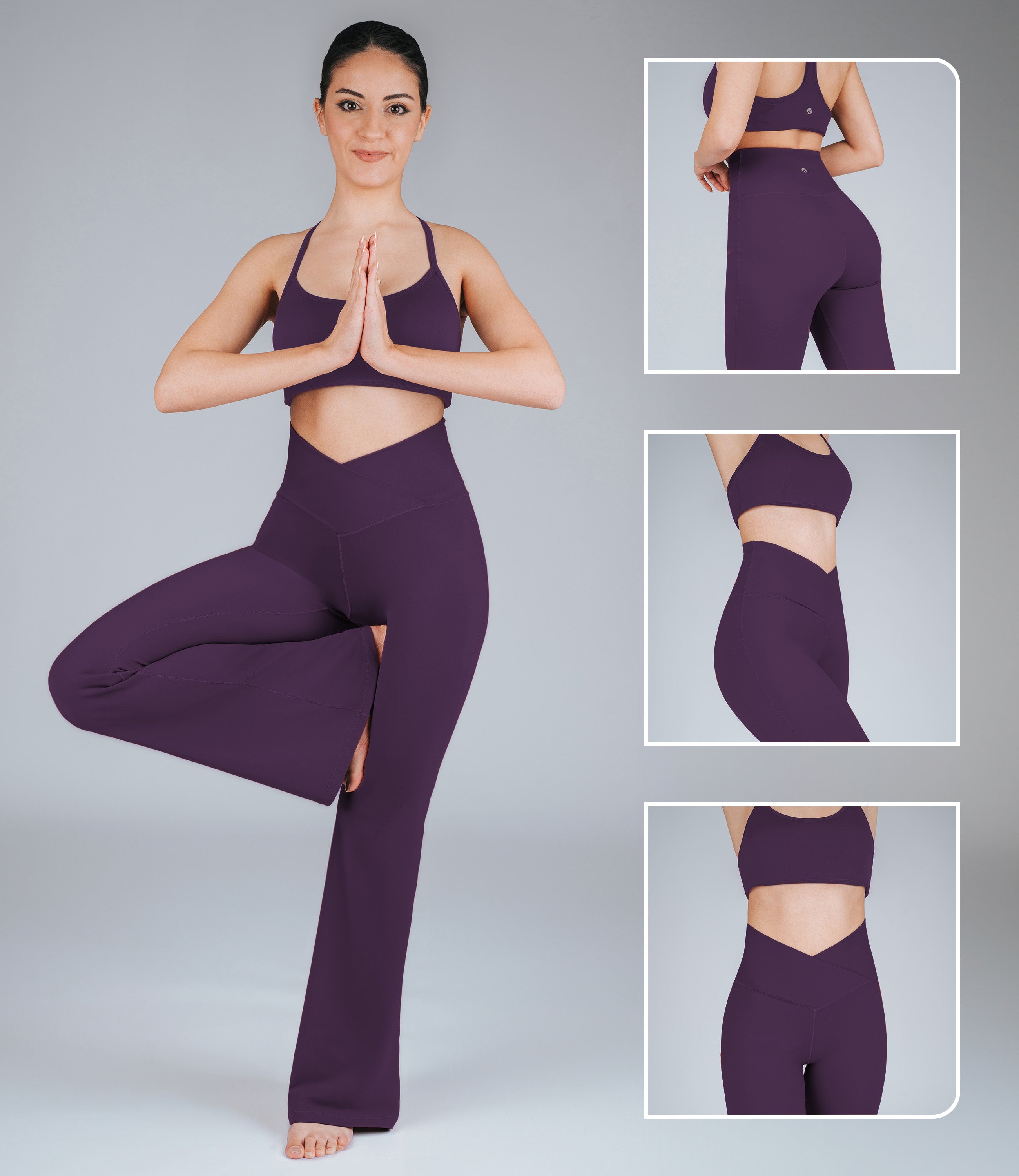 NirLUX Crossover Flare Yoga Pants