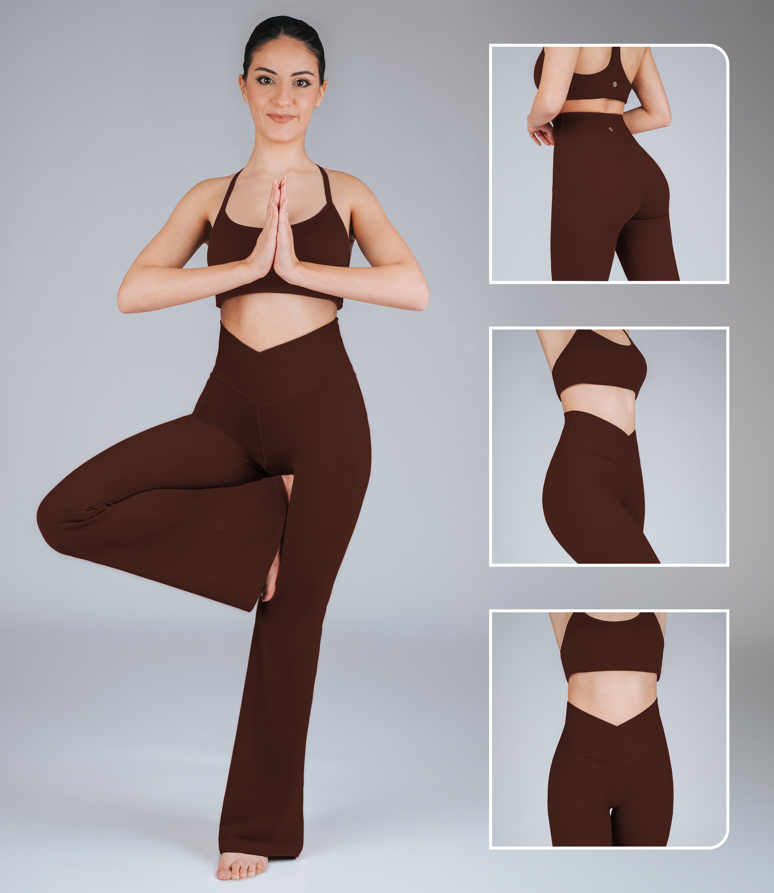 NirLUX Crossover Flare Yoga Pants