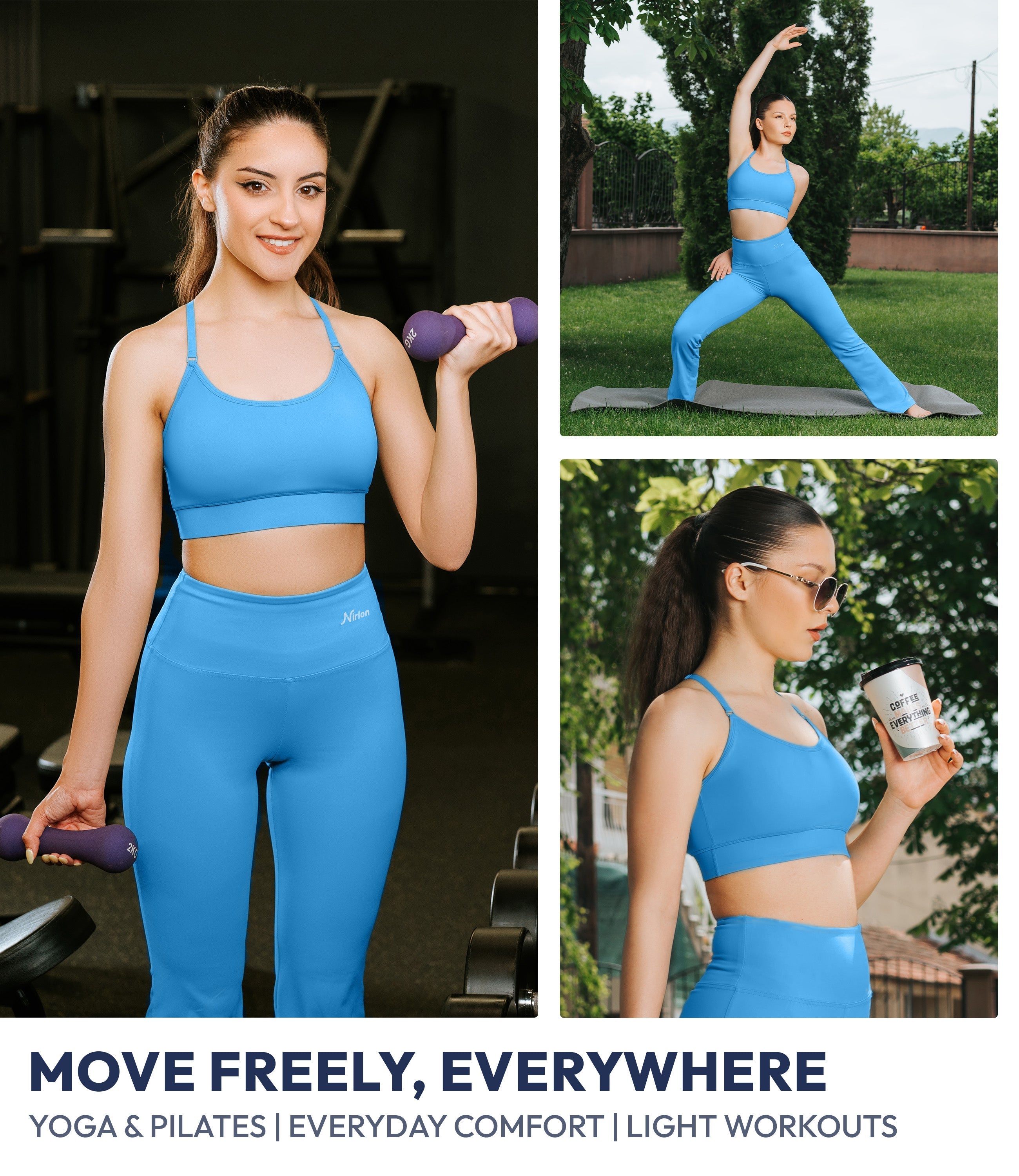 NirLUX™ Y Back Sports Bra for Women with Adjustable Straps