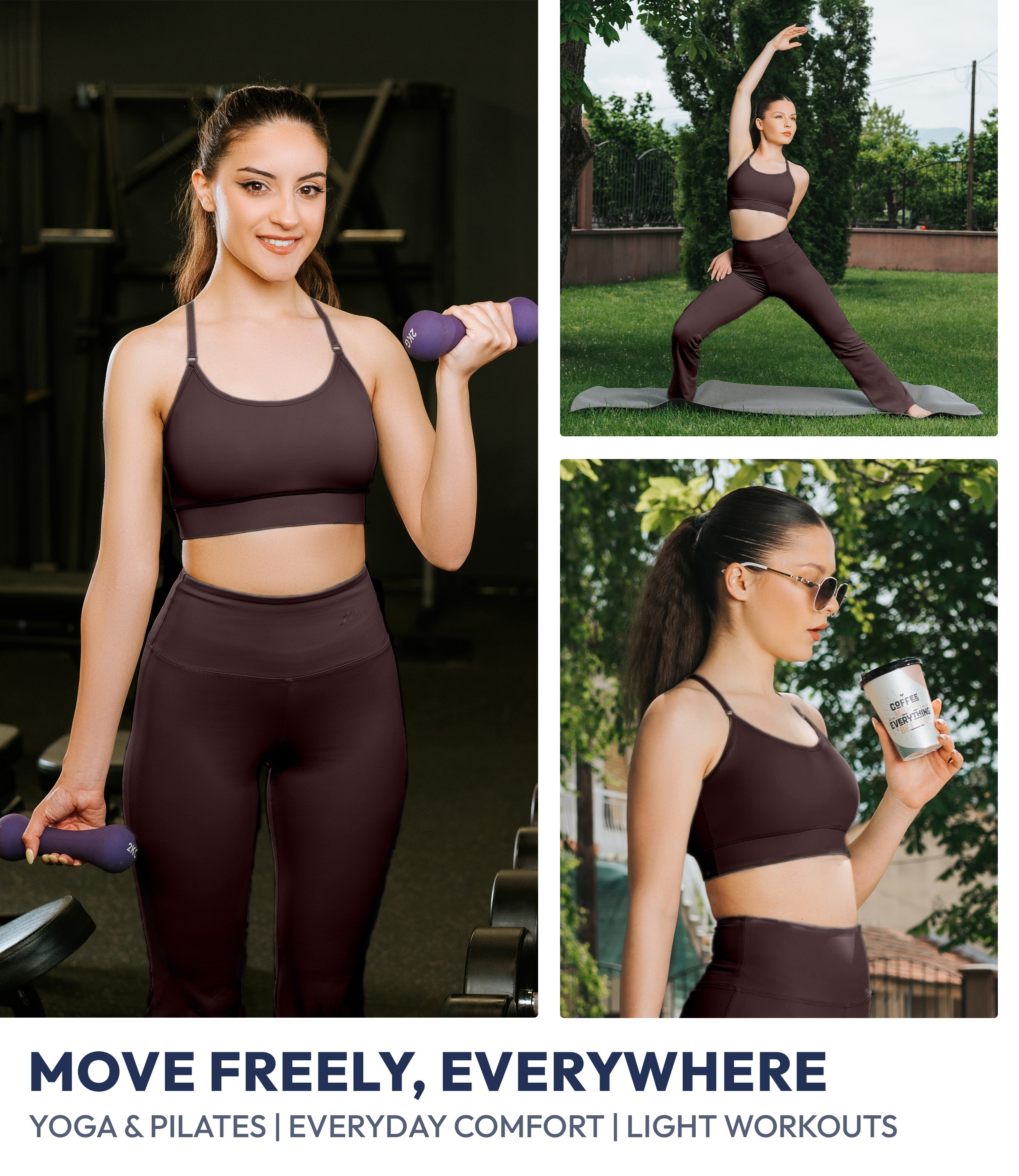 NirLUX™ Y Back Sports Bra for Women with Adjustable Straps