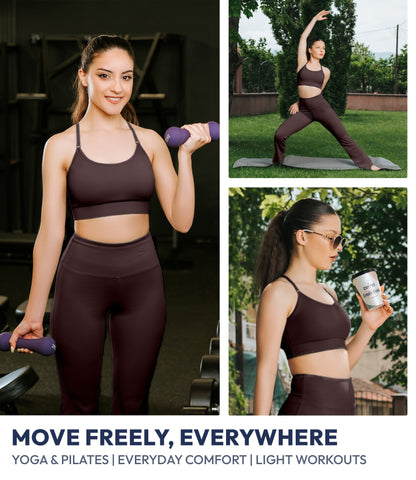 NirLUX™ Y Back Sports Bra for Women with Adjustable Straps