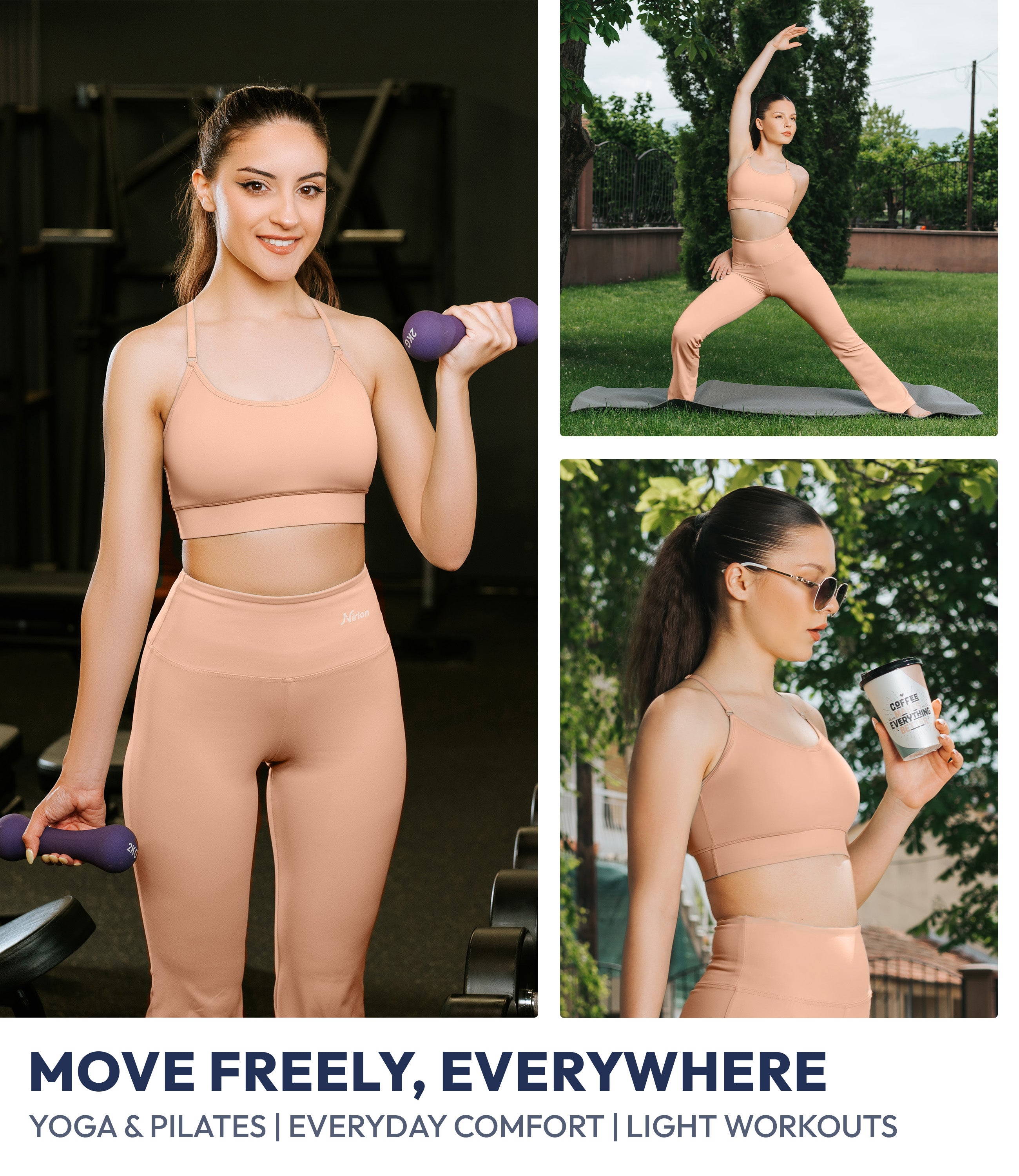 NirLUX™ Y Back Sports Bra for Women with Adjustable Straps