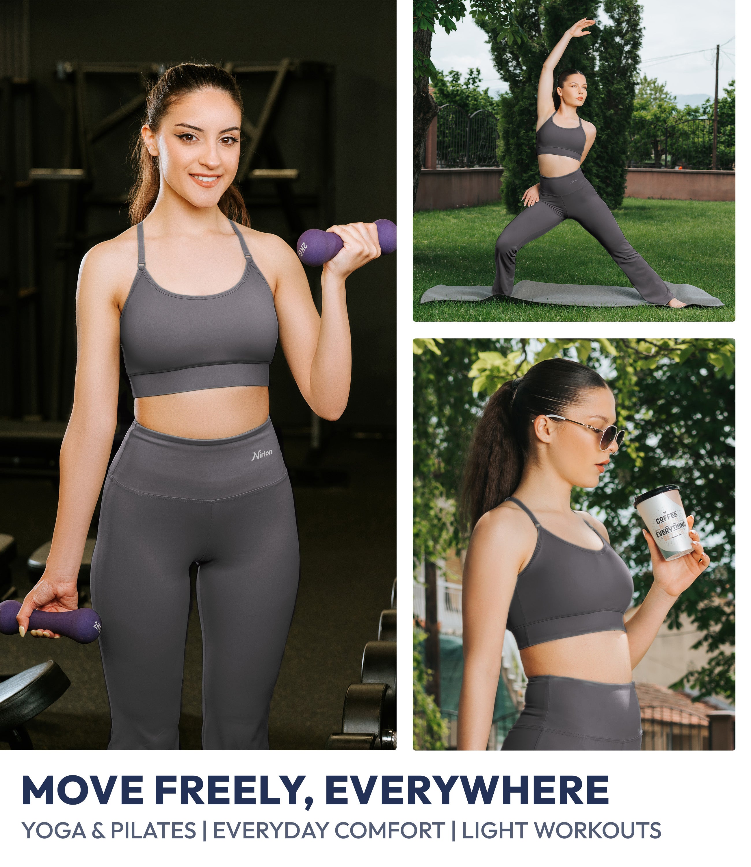 NirLUX™ Y Back Sports Bra for Women with Adjustable Straps