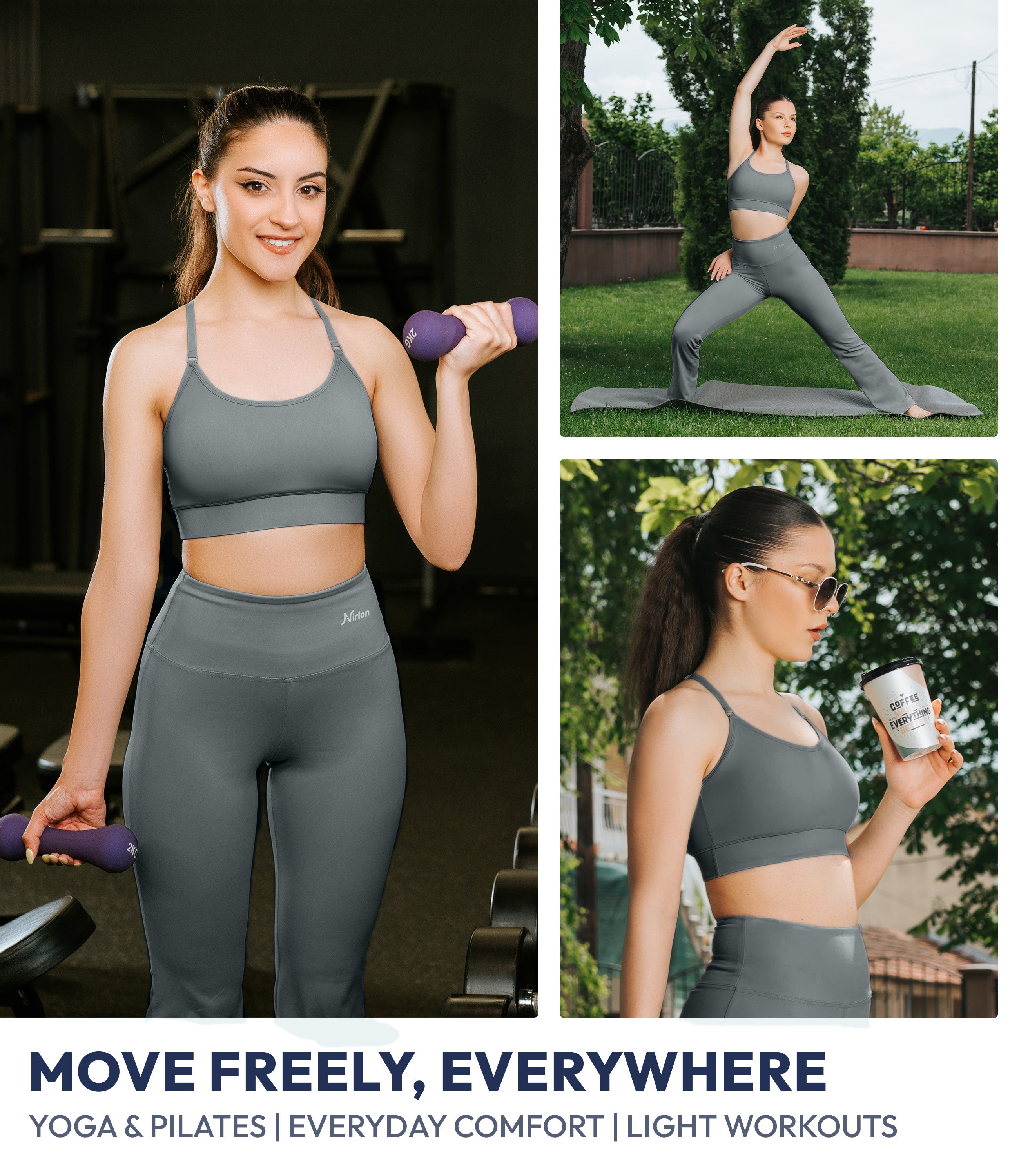 NirLUX™ Y Back Sports Bra for Women with Adjustable Straps