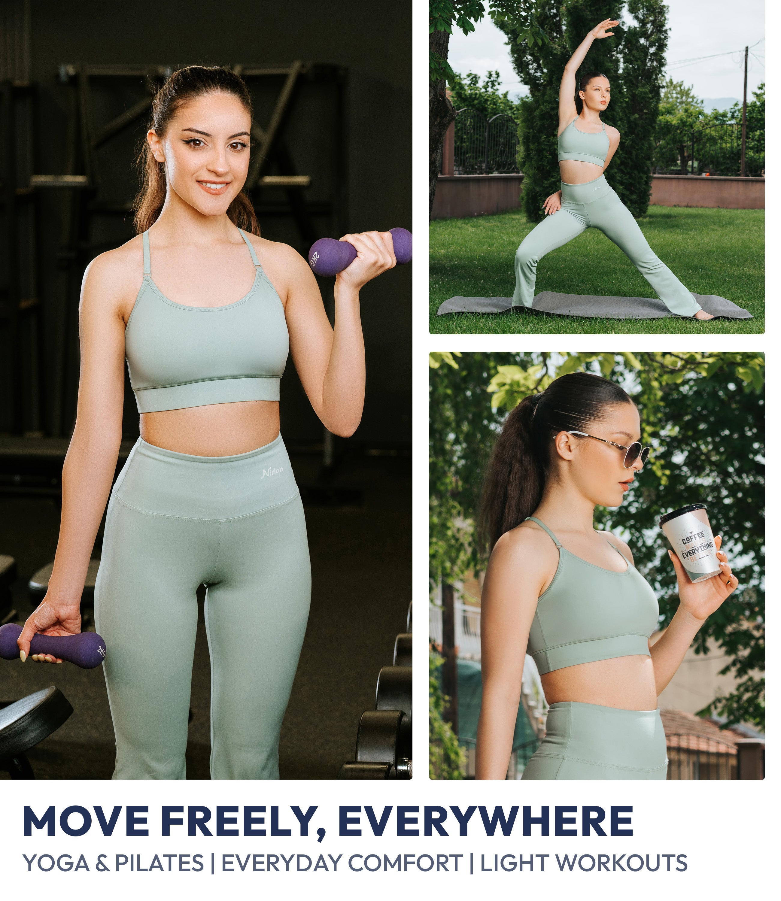 NirLUX™ Y Back Sports Bra for Women with Adjustable Straps