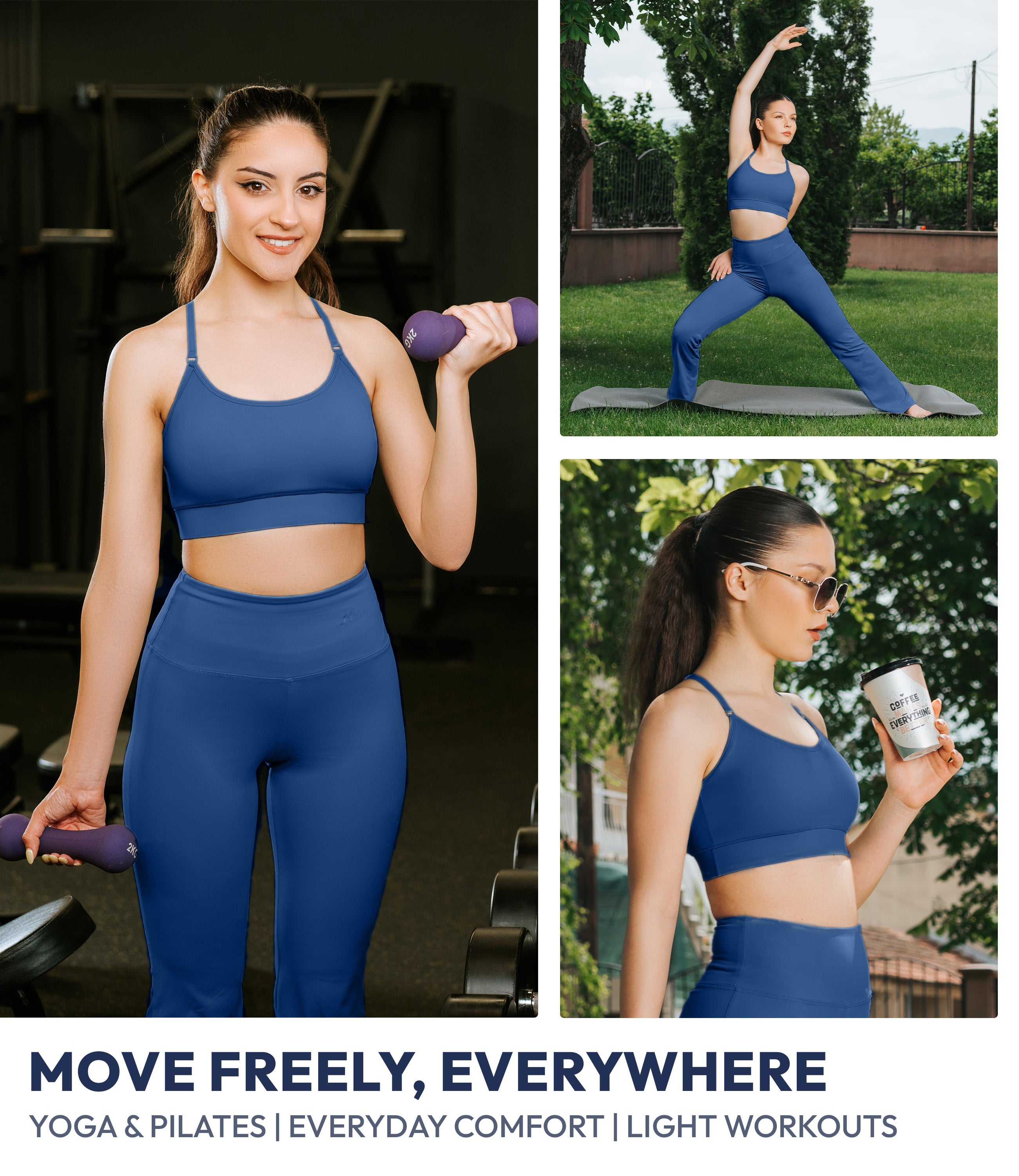 NirLUX™ Y Back Sports Bra for Women with Adjustable Straps