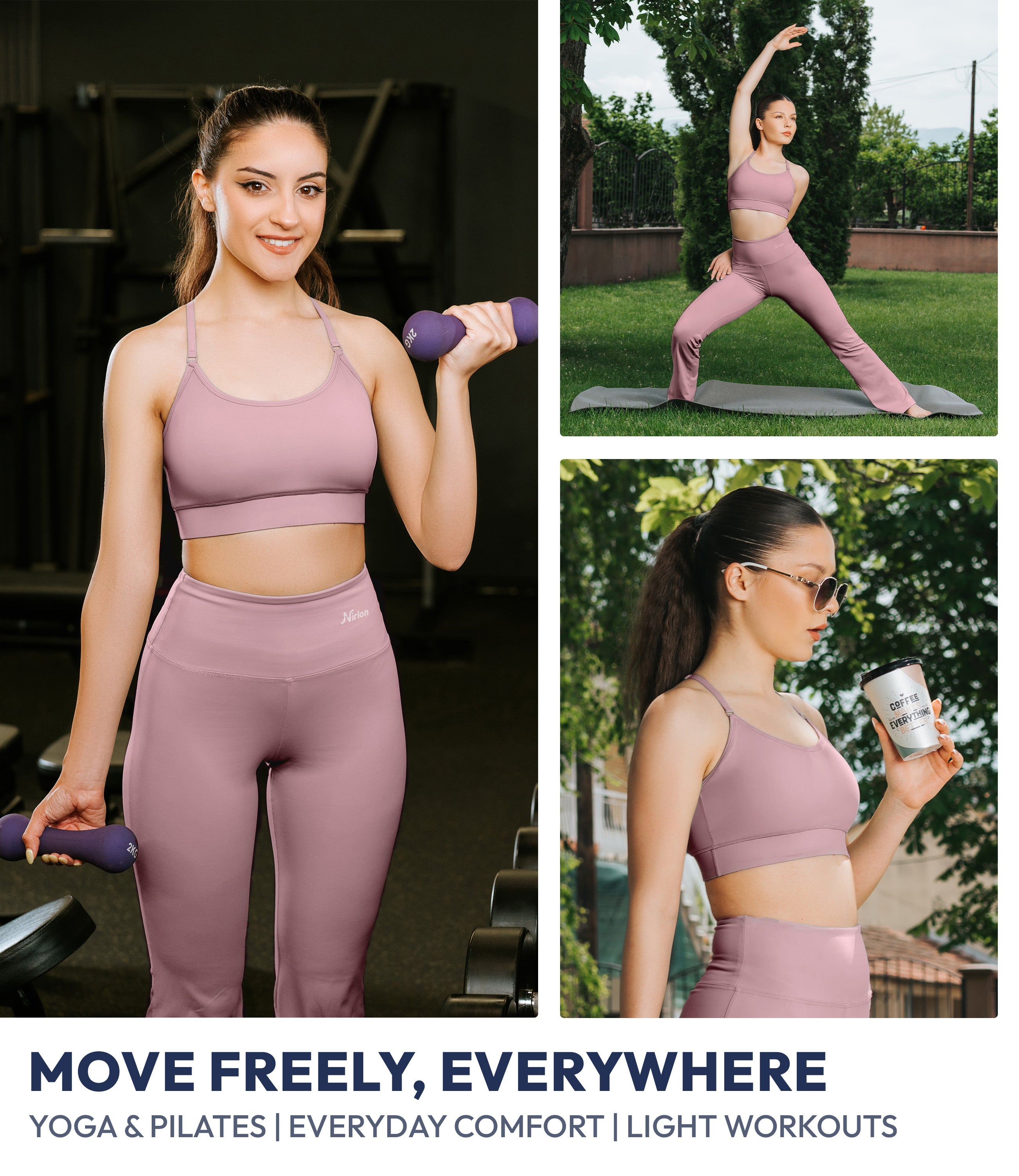 NirLUX™ Y Back Sports Bra for Women with Adjustable Straps