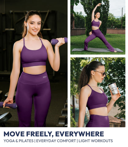 NirLUX™ Y Back Sports Bra for Women with Adjustable Straps
