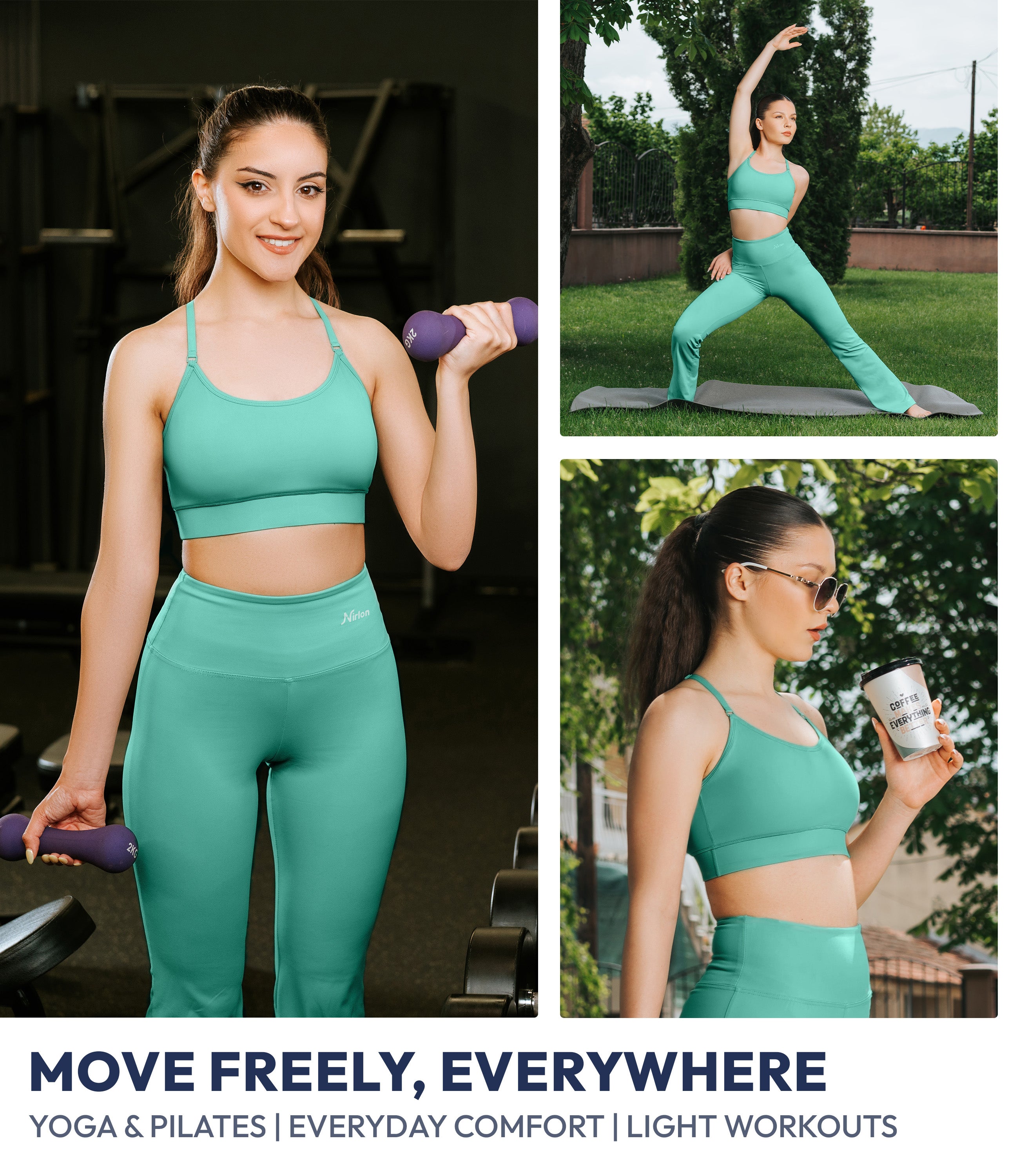 NirLUX™ Y Back Sports Bra for Women with Adjustable Straps