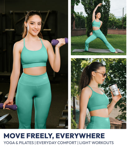 NirLUX™ Y Back Sports Bra for Women with Adjustable Straps
