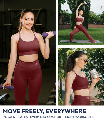 NirLUX™ Y Back Sports Bra for Women with Adjustable Straps