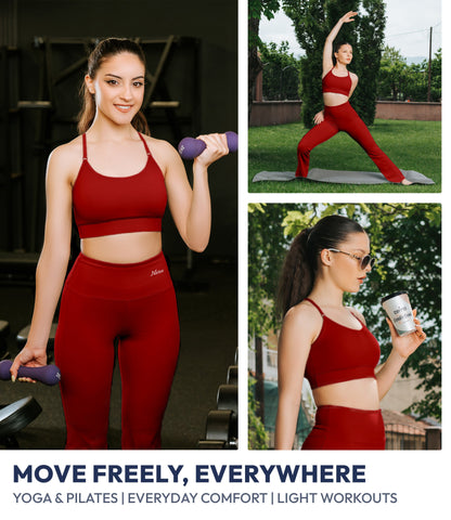 NirLUX™ Y Back Sports Bra for Women with Adjustable Straps
