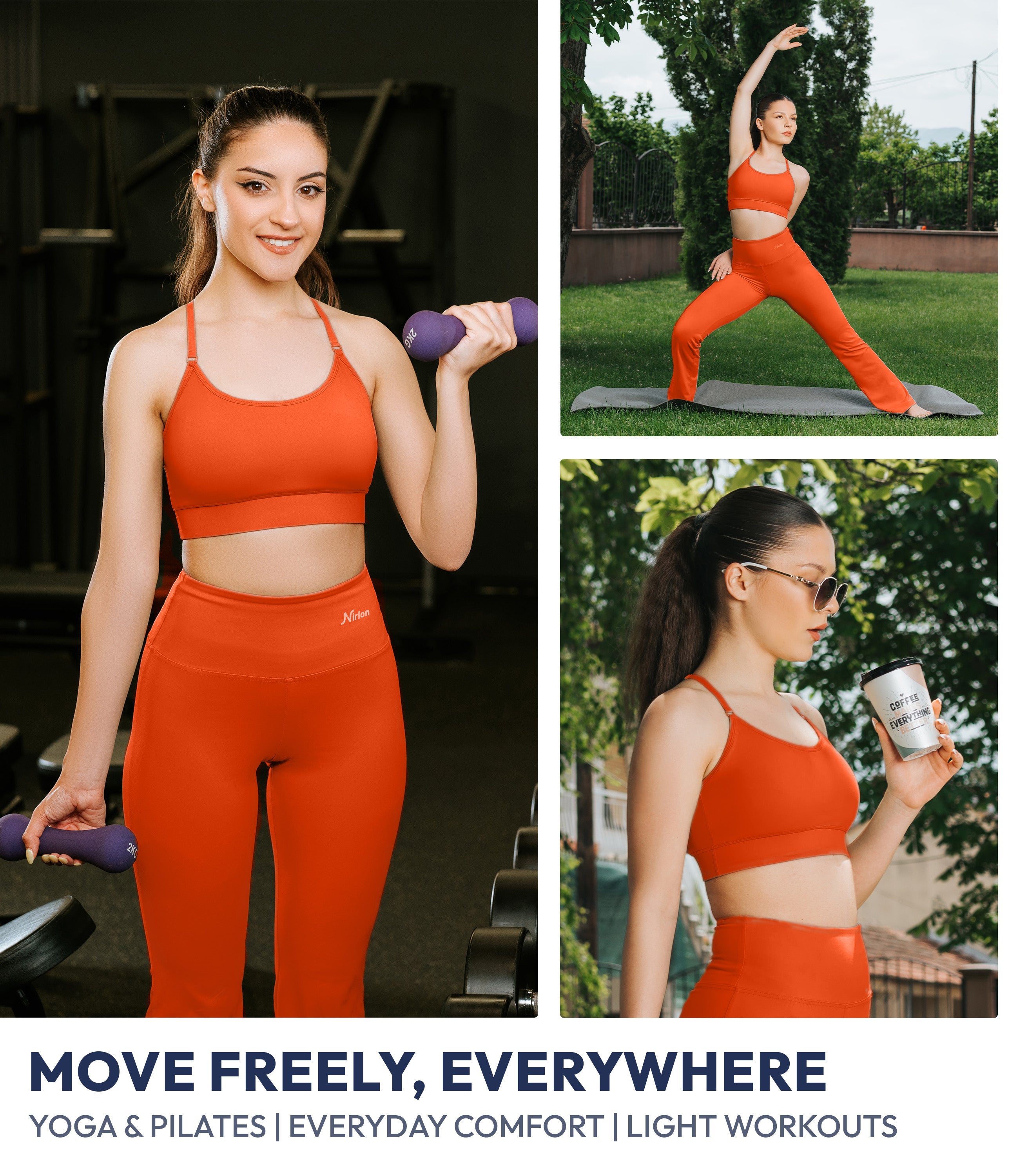 NirLUX™ Y Back Sports Bra for Women with Adjustable Straps