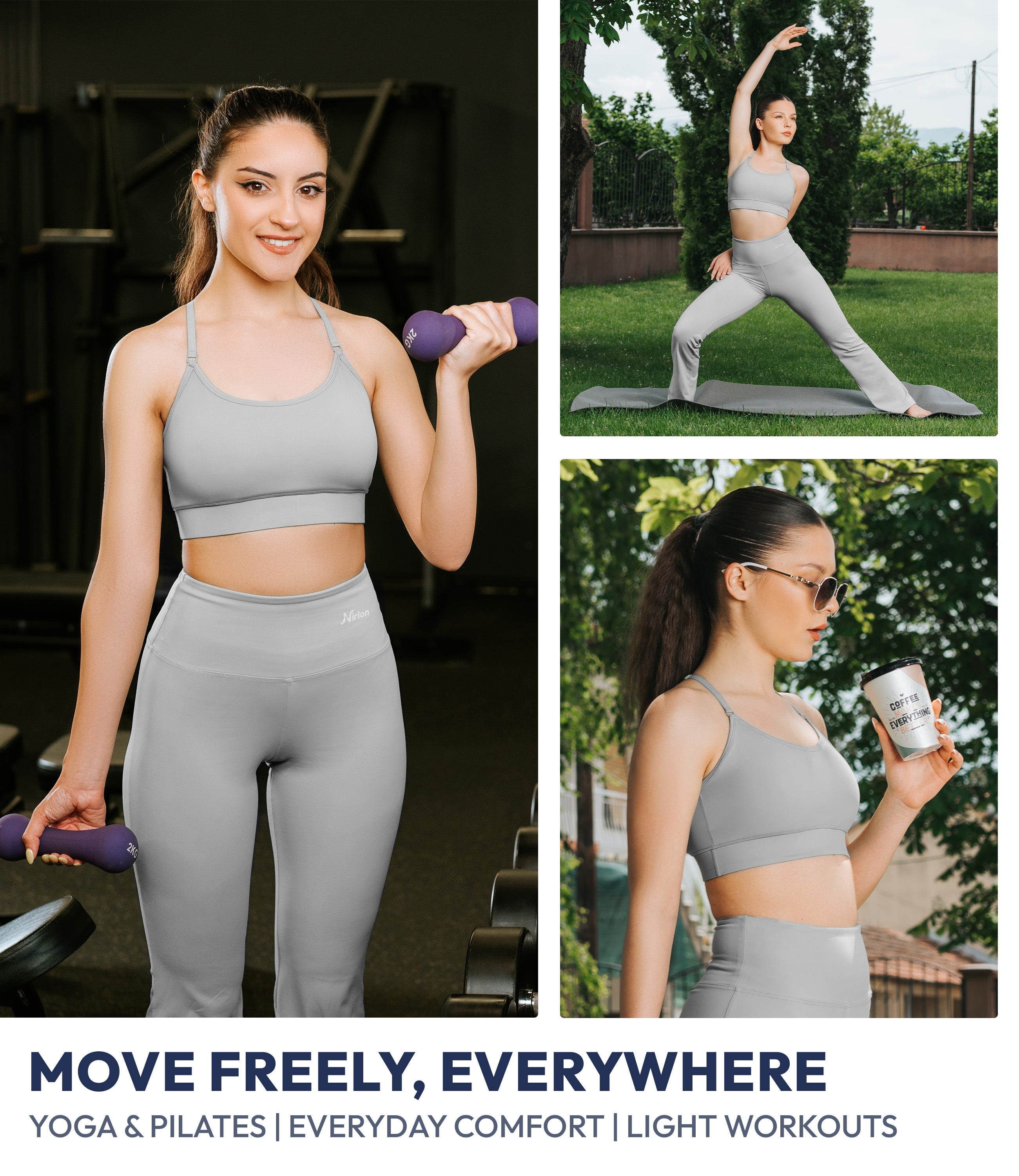 NirLUX™ Y Back Sports Bra for Women with Adjustable Straps